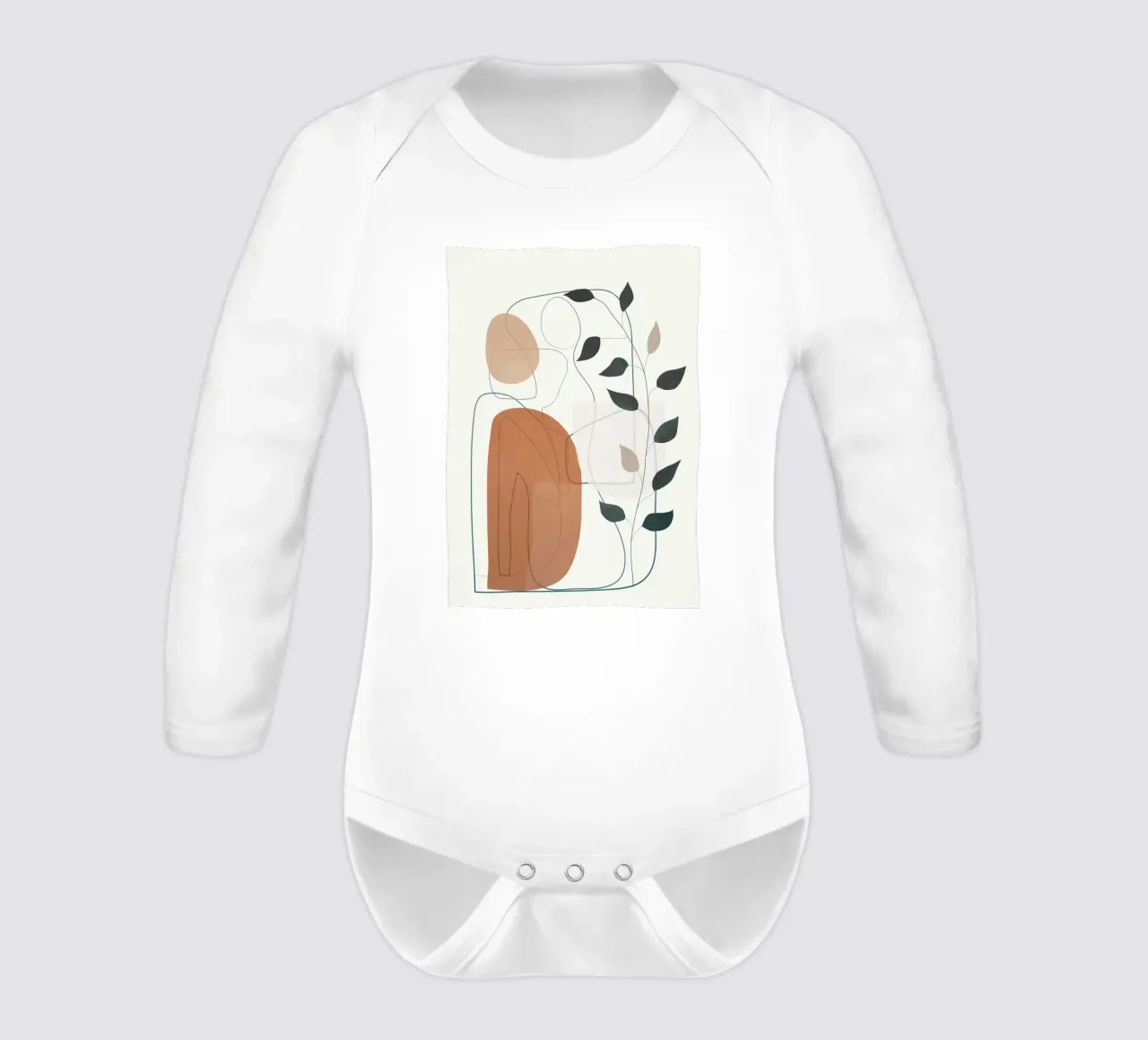 Movement Abstraction 1 body neonato maniche lunghe da Nadjaa