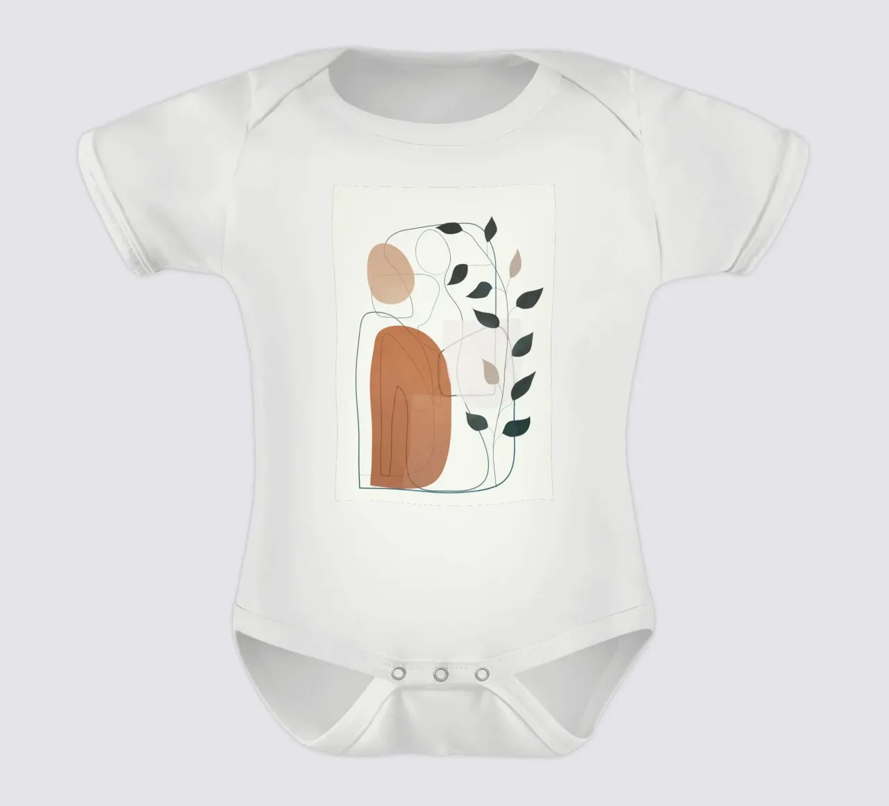 Movement Abstraction 1 body neonato maniche corte da Nadjaa