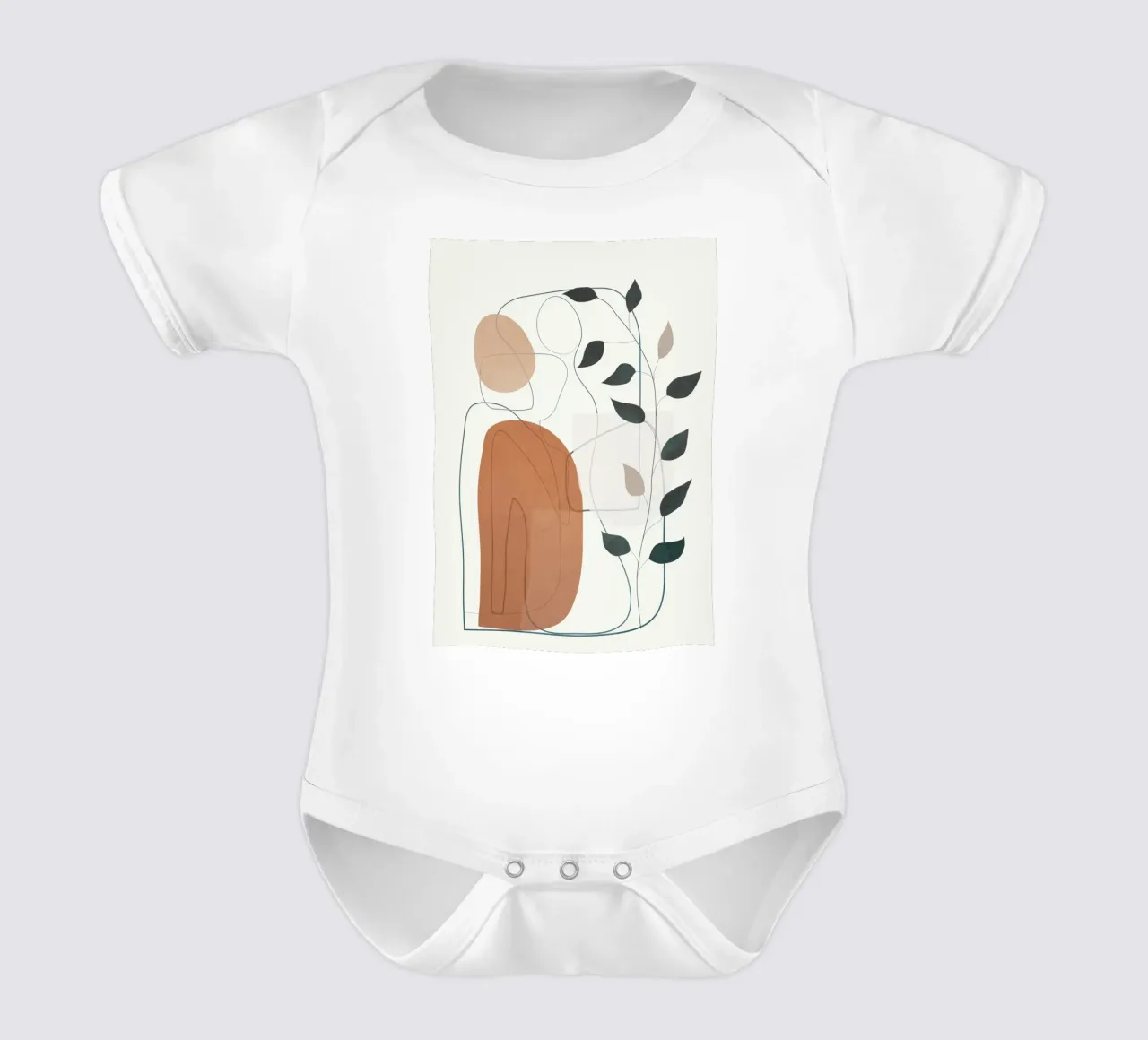 Movement Abstraction 1 body neonato maniche corte da Nadjaa
