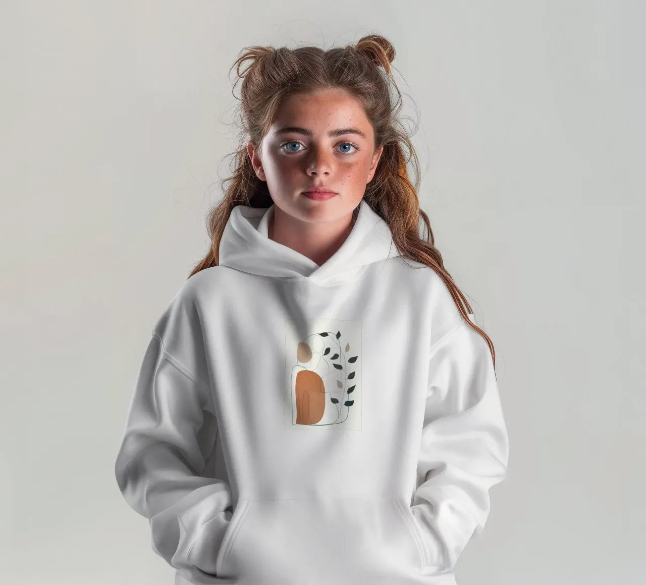 Movement Abstraction 1 Kinder Hoodie von Nadjaa