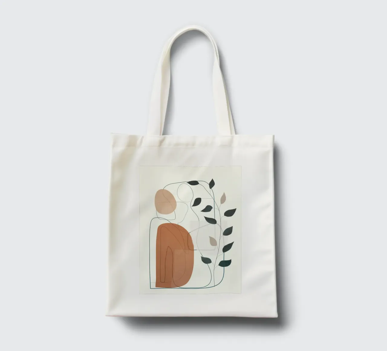 Movement Abstraction 1 borsa in juta da Nadjaa