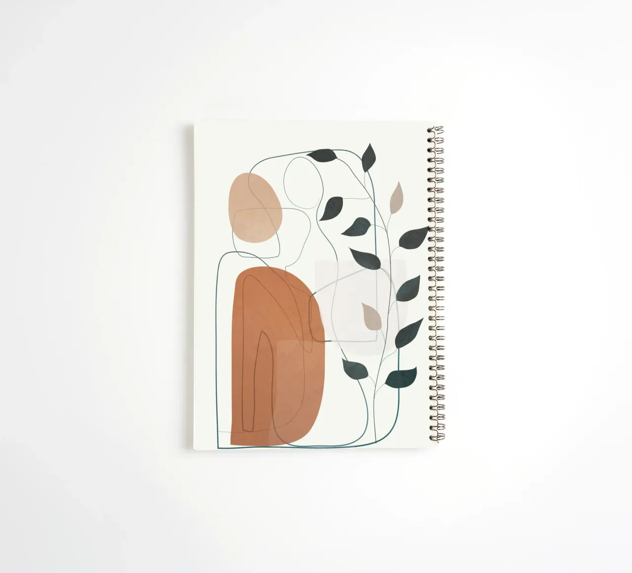 Movement Abstraction 1 spiral notebook by Nadjaa