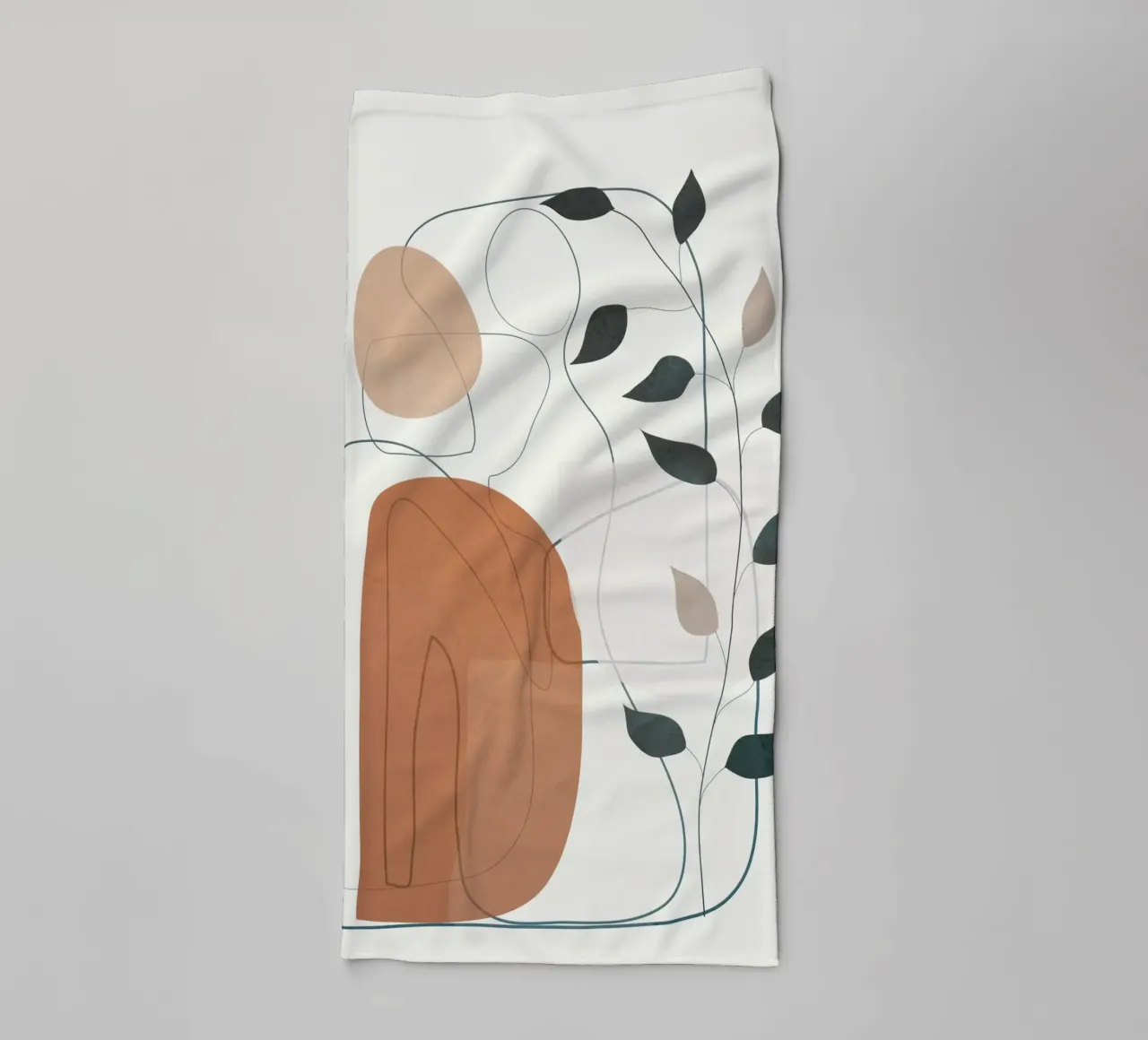 Movement Abstraction 1 badhanddoek van Nadjaa