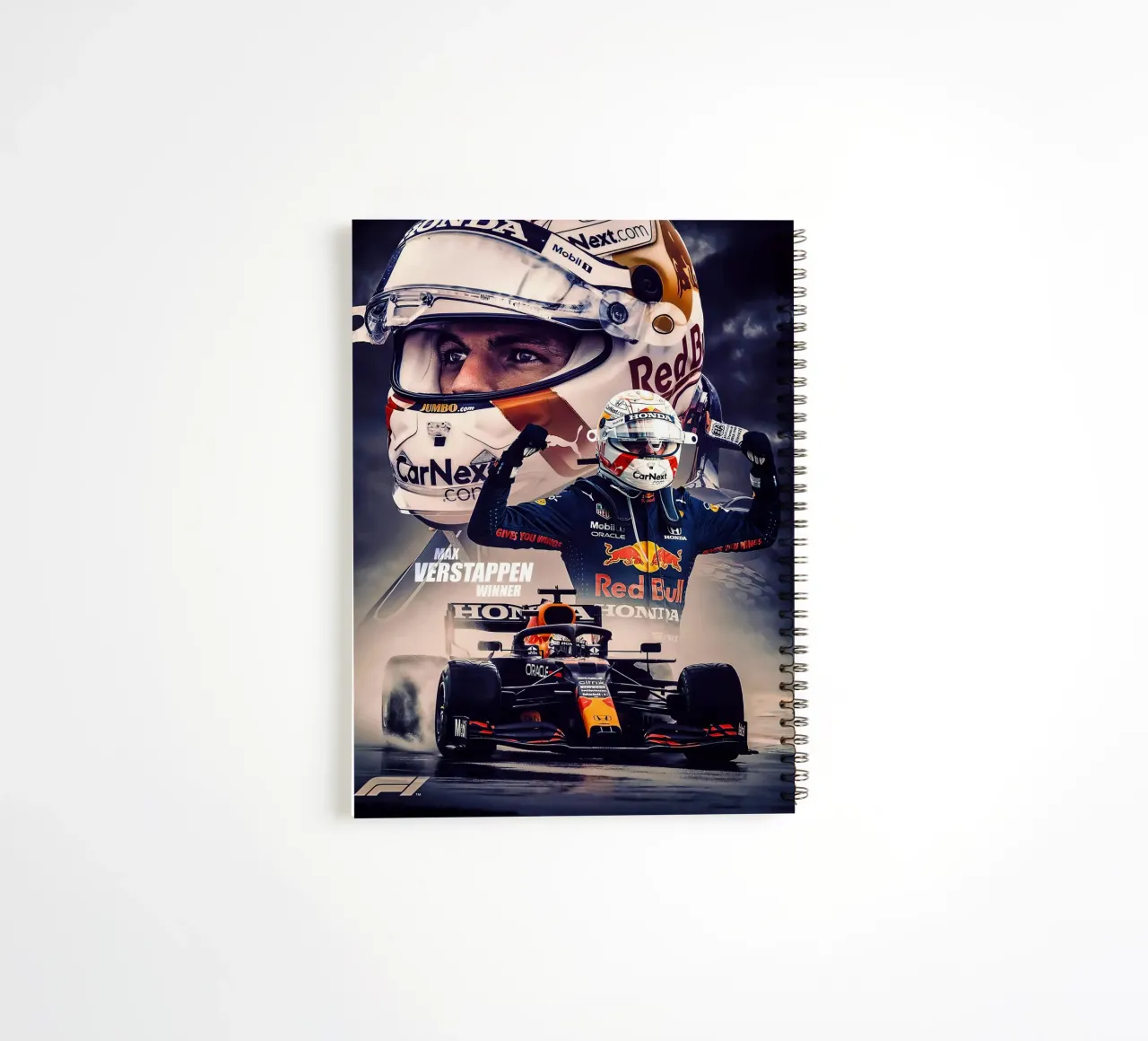 Max Verstappen spiral notebook by Indah Creative