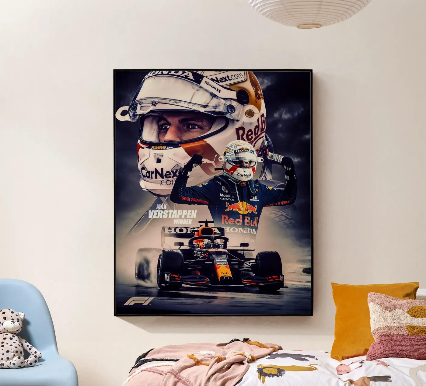 Max Verstappen Acryl-Glas von Indah Creative