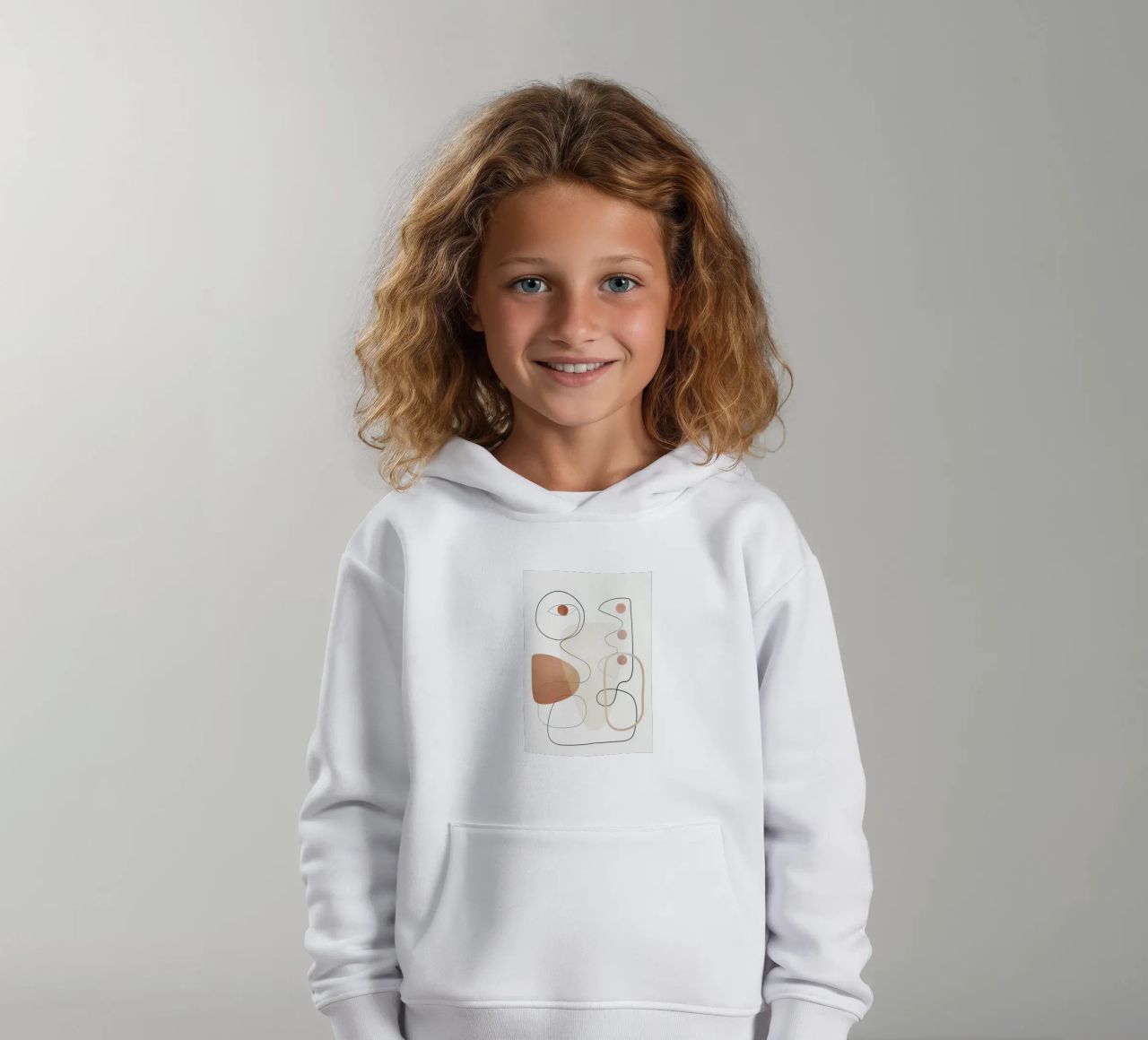 Movement Abstraction 2 felpa bambino con cappuccio da Nadjaa