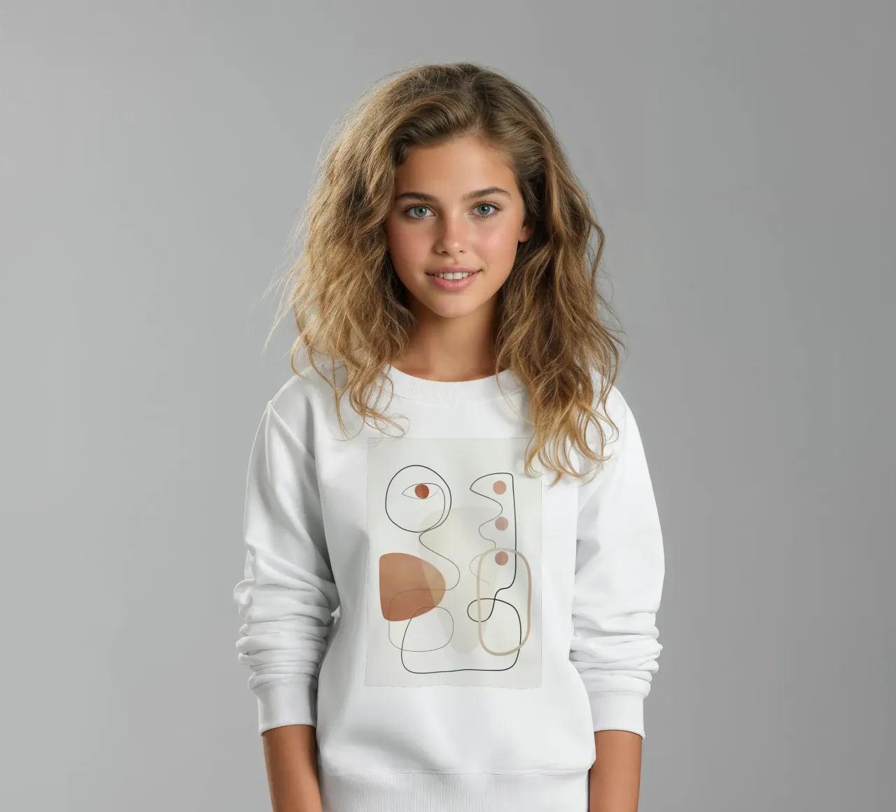Movement Abstraction 2 Kinder Sweatshirt von Nadjaa