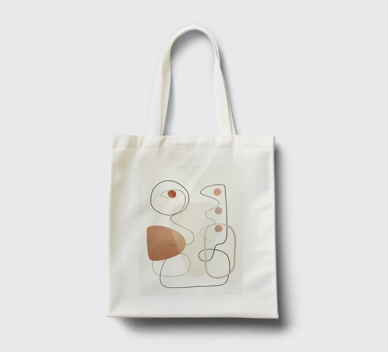 Movement Abstraction 2 borsa in juta da Nadjaa