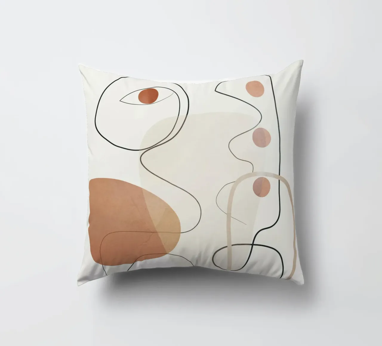 Movement Abstraction 2 decorative cushion by Nadjaa