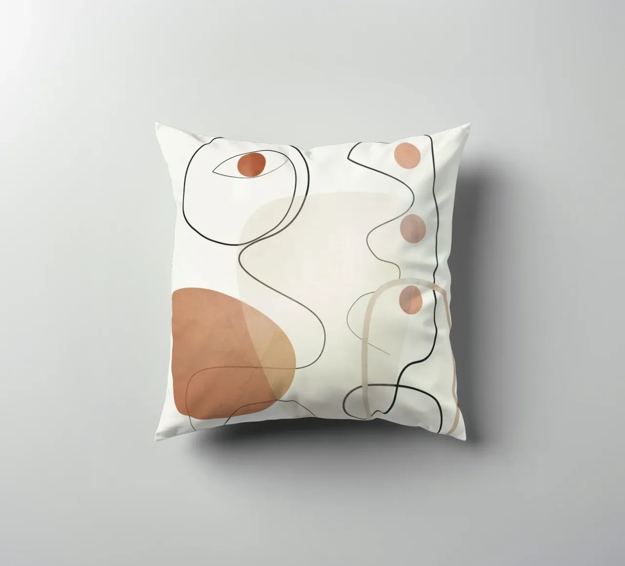Movement Abstraction 2 decorative cushion by Nadjaa