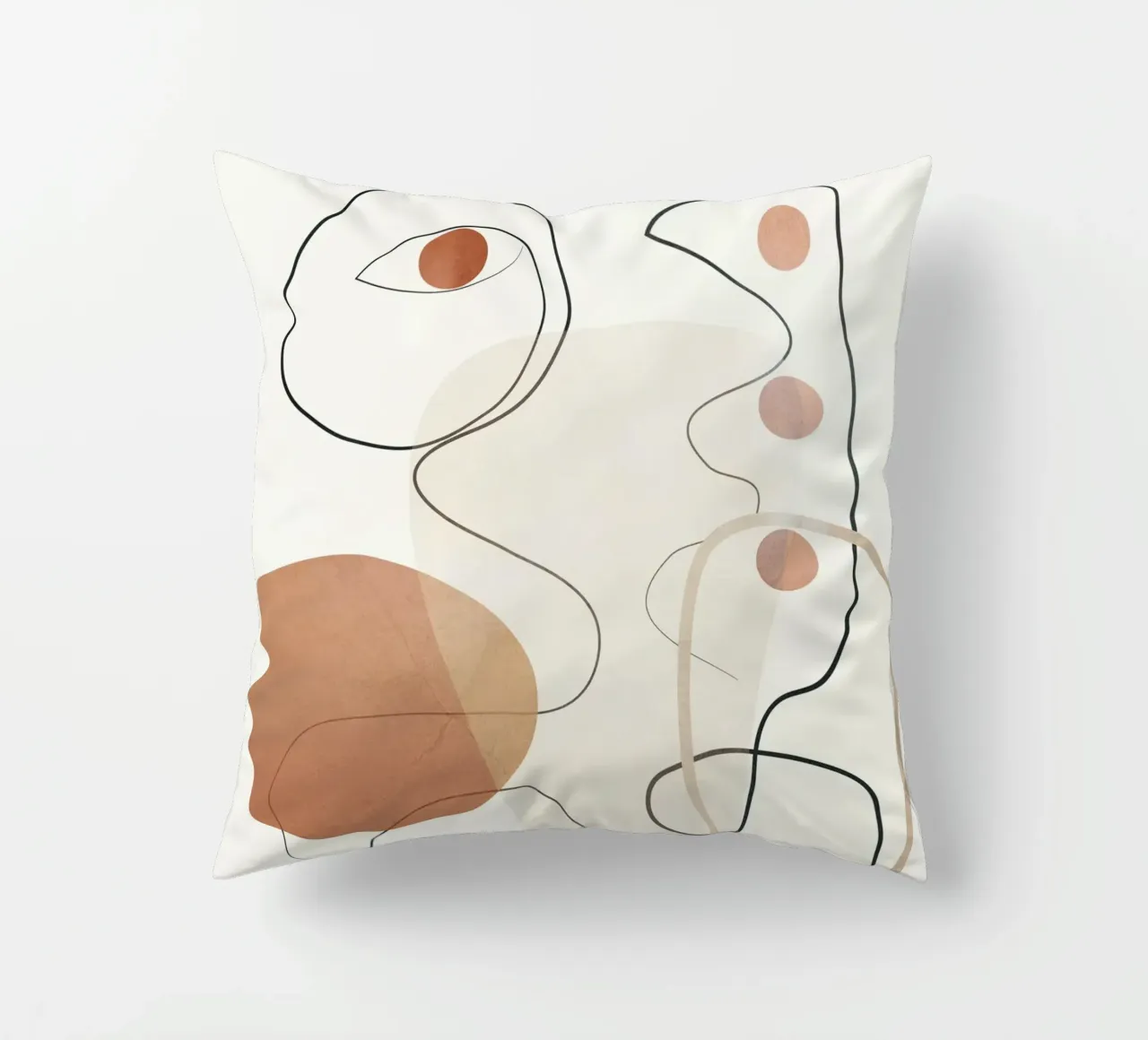 Movement Abstraction 2 decorative cushion by Nadjaa
