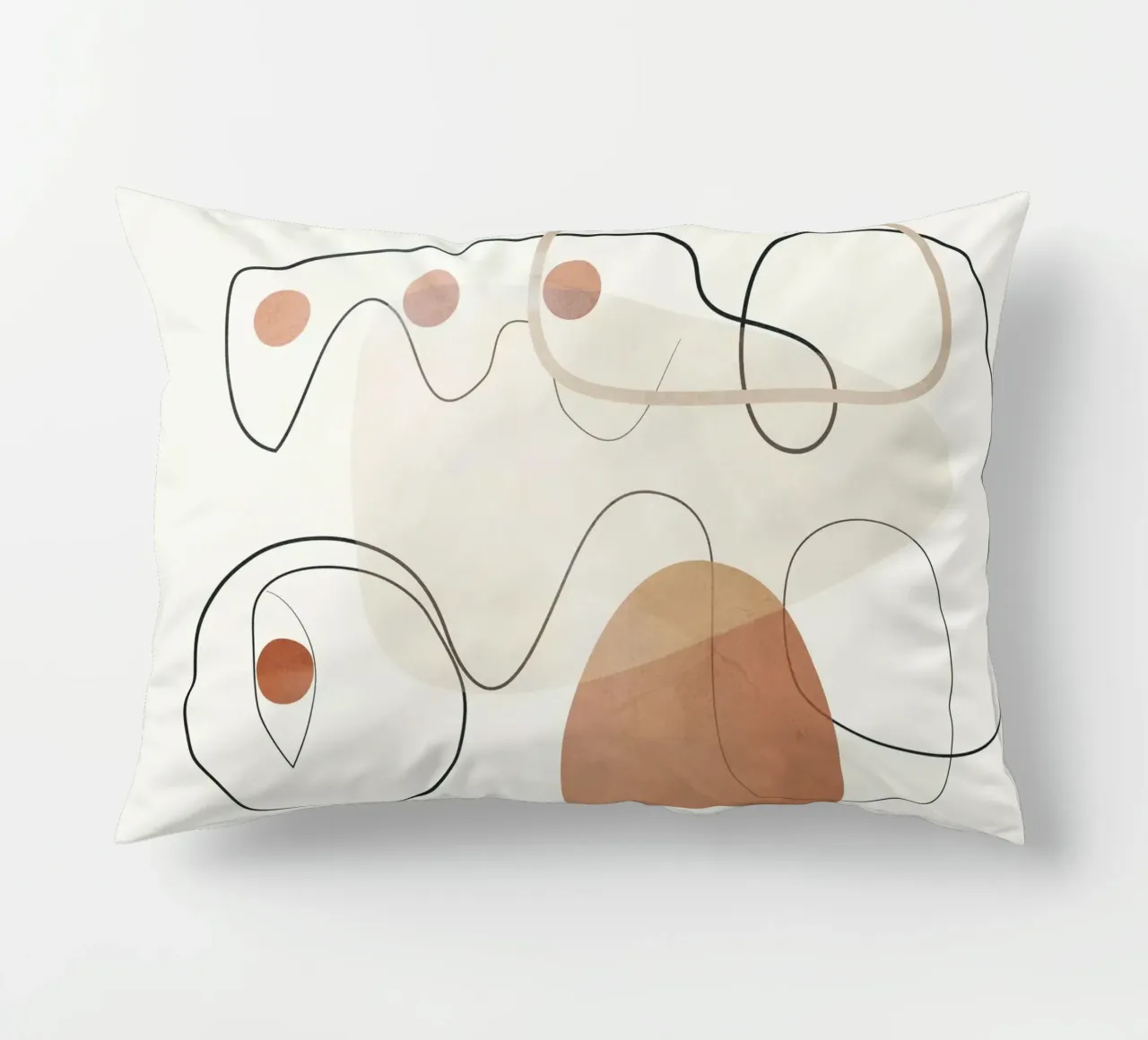 Movement Abstraction 2 decorative cushion by Nadjaa