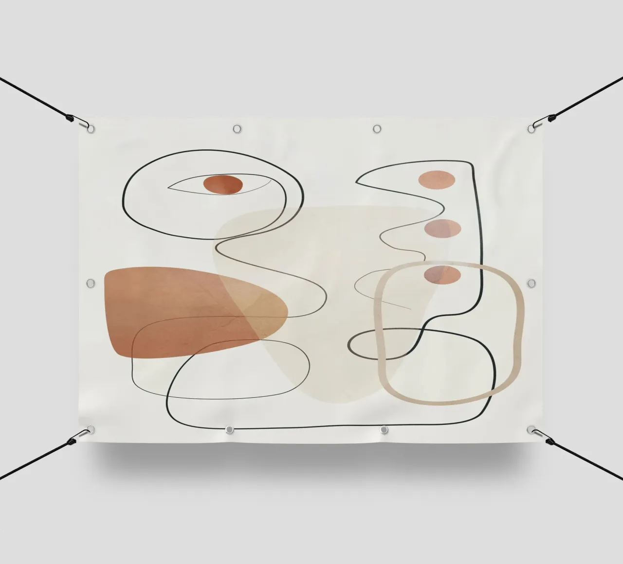 Movement Abstraction 2 PVC Plane von Nadjaa