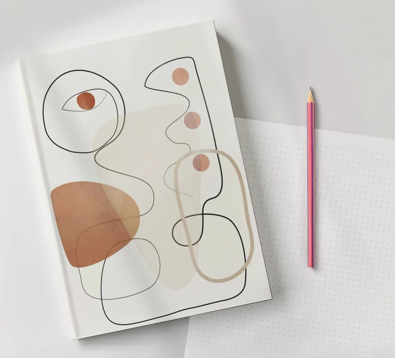 Movement Abstraction 2 Notizbuch von Nadjaa