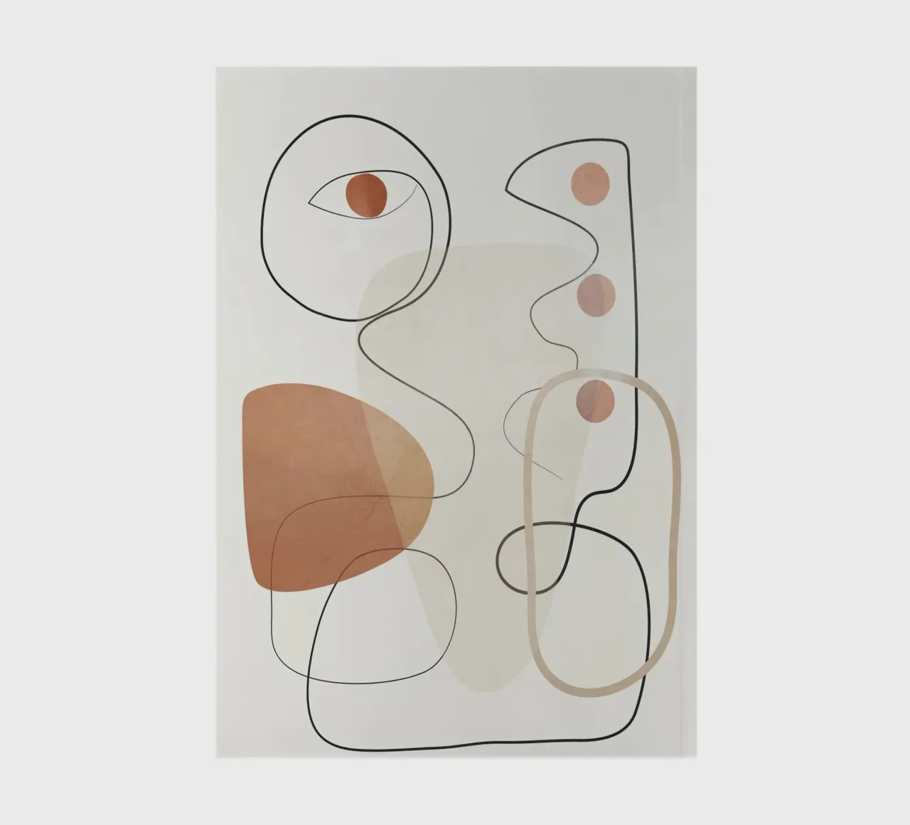 Movement Abstraction 2 Notizbuch von Nadjaa