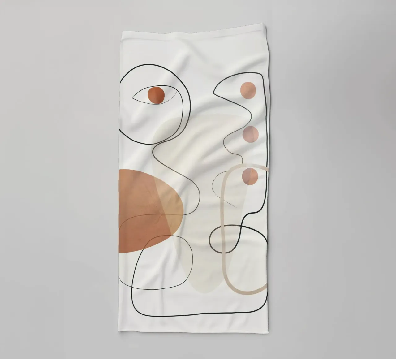 Movement Abstraction 2 Handtuch von Nadjaa