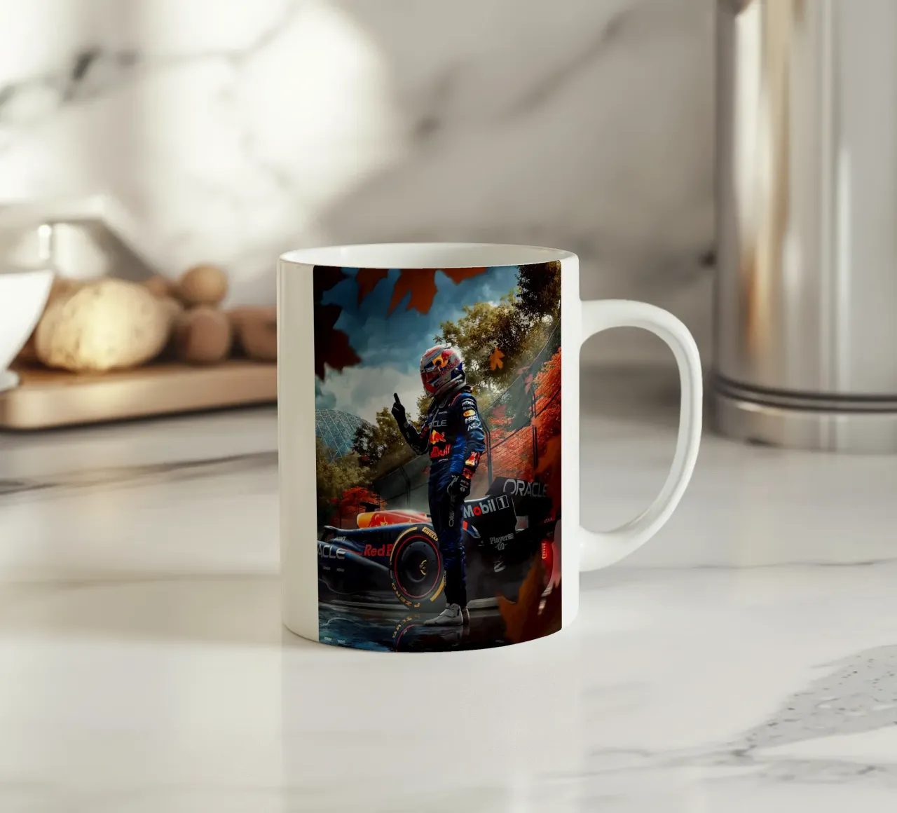 Max Verstappen tazza in ceramica da Indah Creative