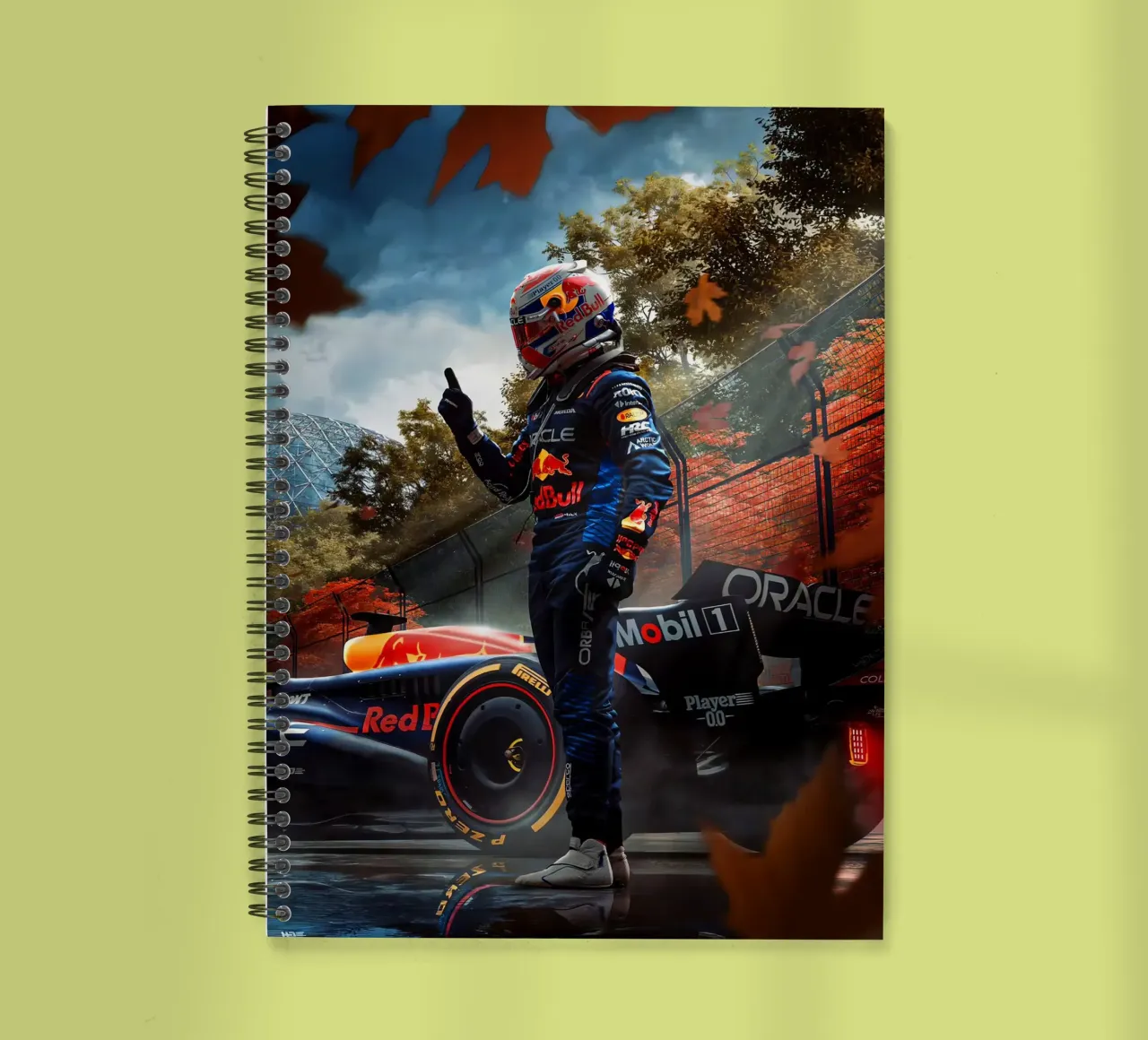 Max Verstappen spiral notebook by Indah Creative