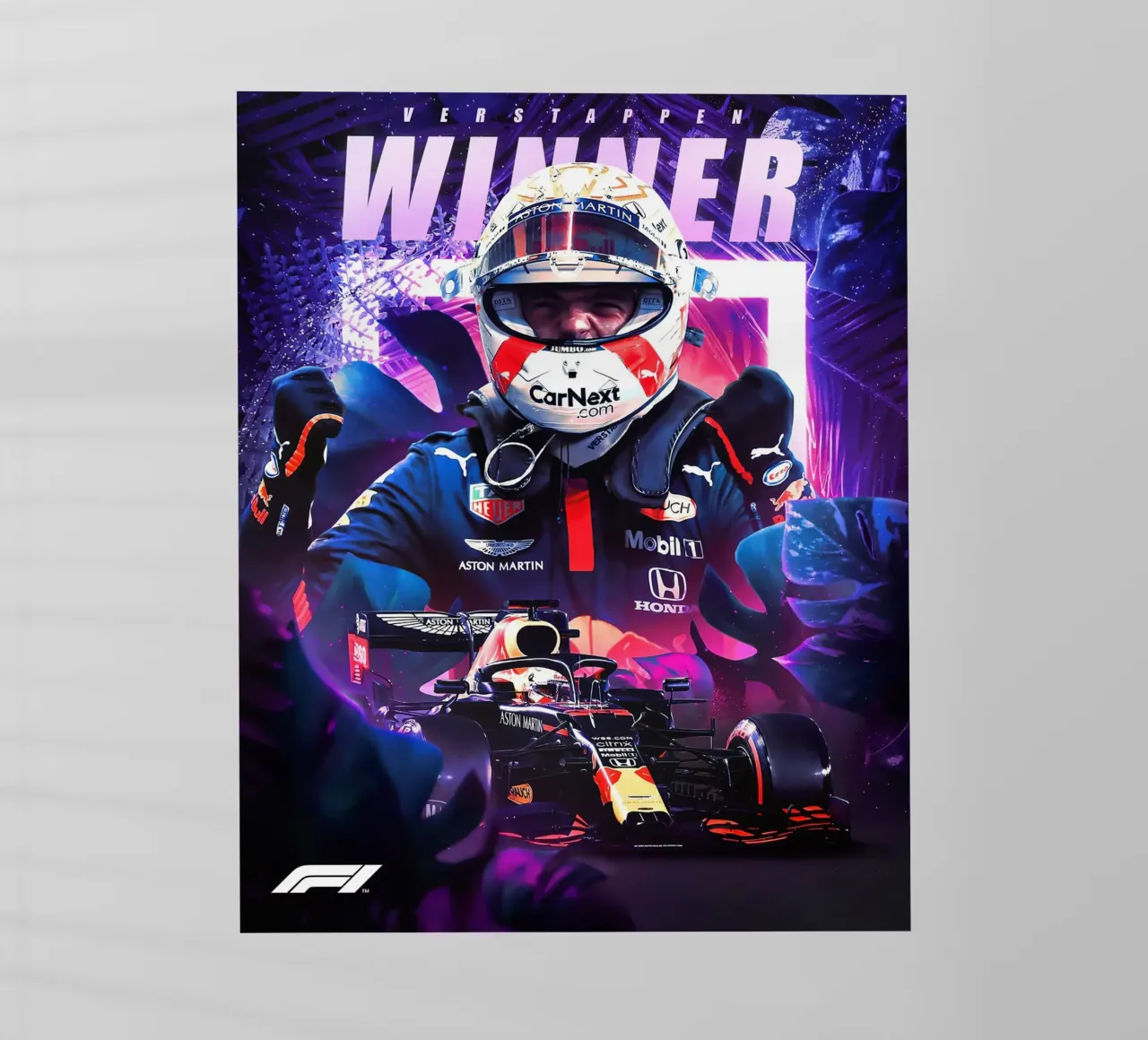 Max Verstappen pellicola backlit da Indah Creative