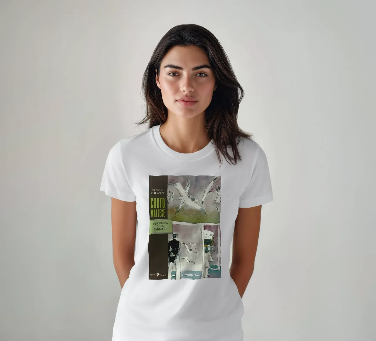 Maltese Hugo Pratt Aquarelles Et Planches t-shirt da MIa_Dispath