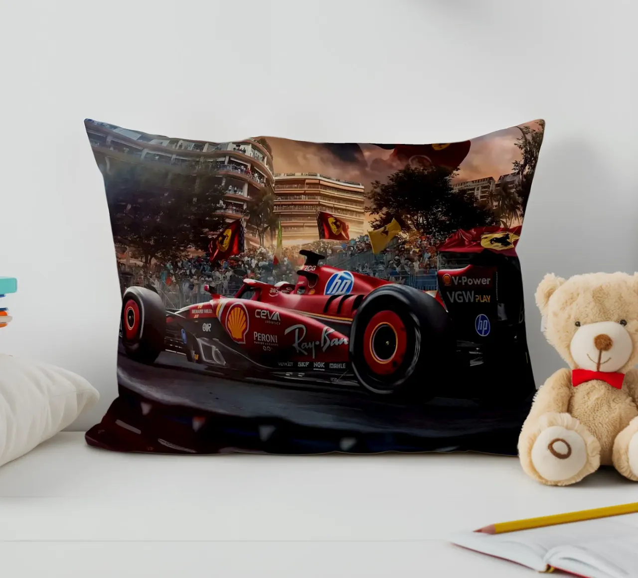 Charles Leclerc cuscino da Indah Creative