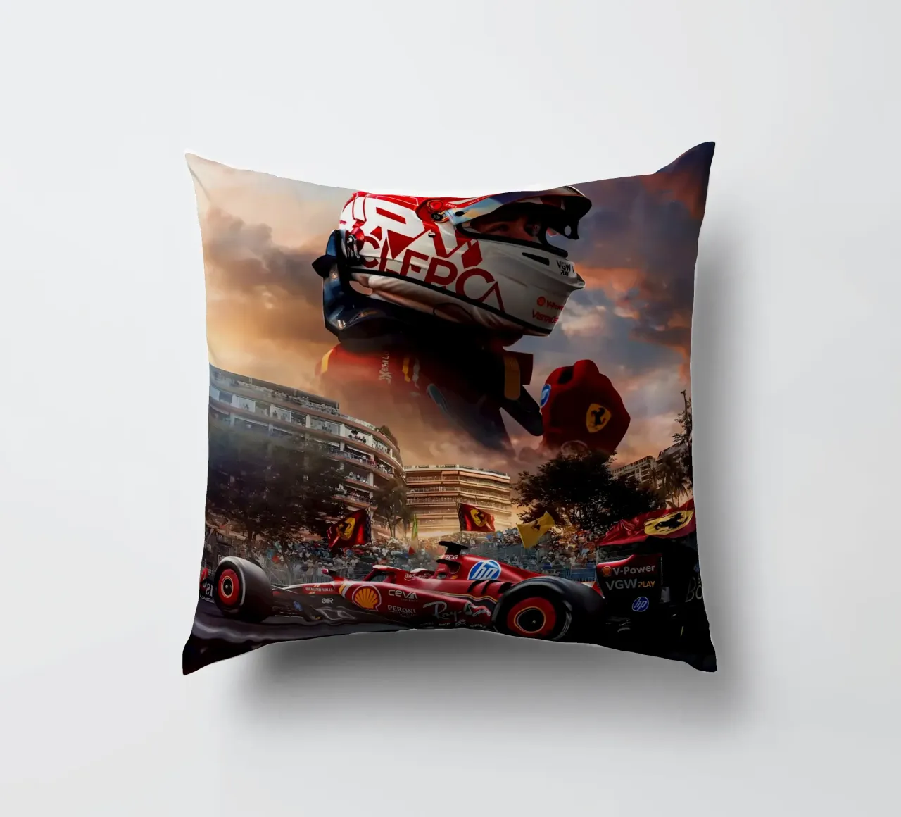 Charles Leclerc cuscino da Indah Creative