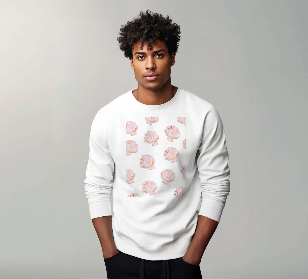 Sea Shell Pattern, Dolce Vita Print, Beach Wall Art sweatshirt by DolceVita