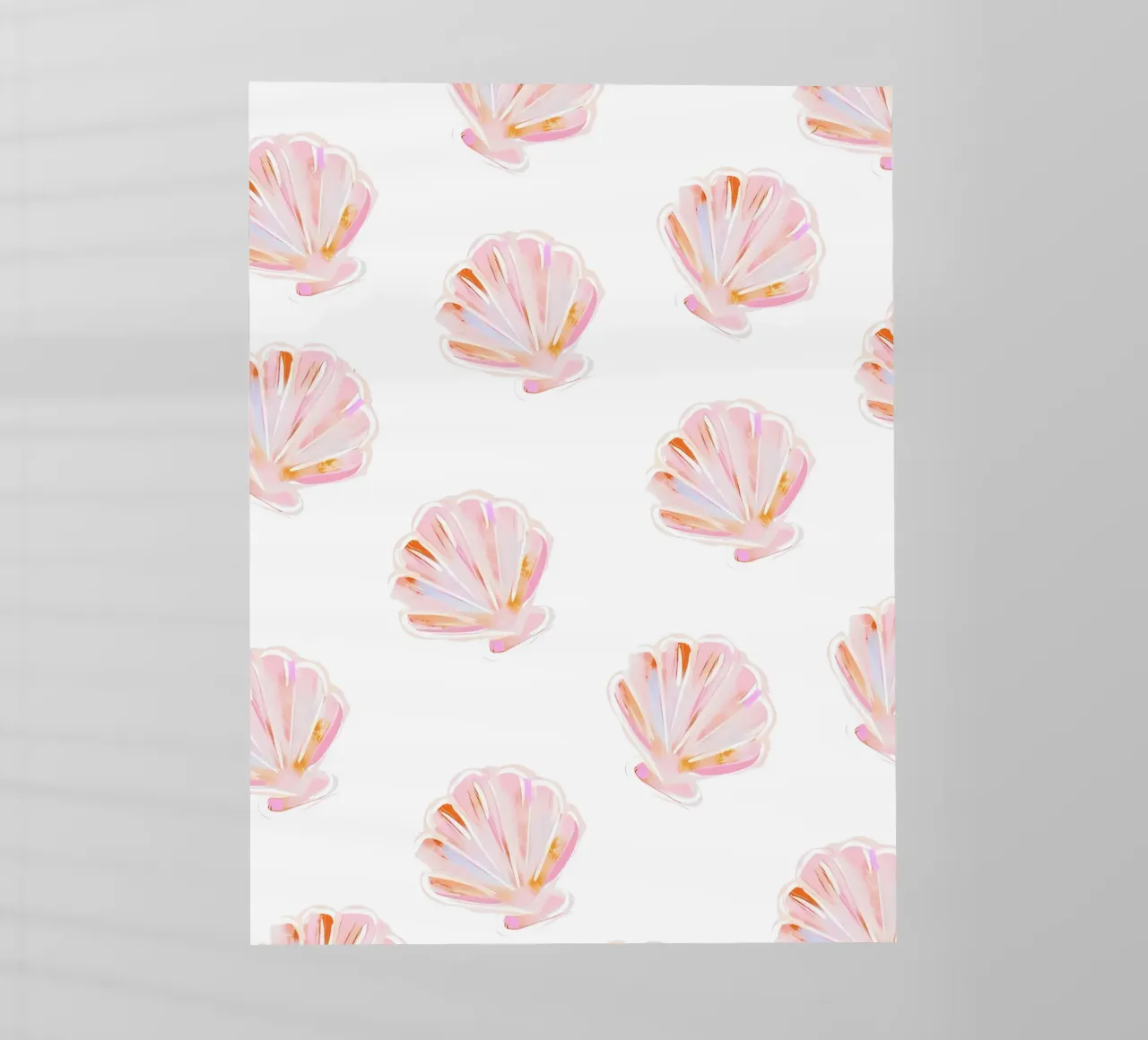 Sea Shell Pattern, Dolce Vita Print, Beach Wall Art backlit film by DolceVita