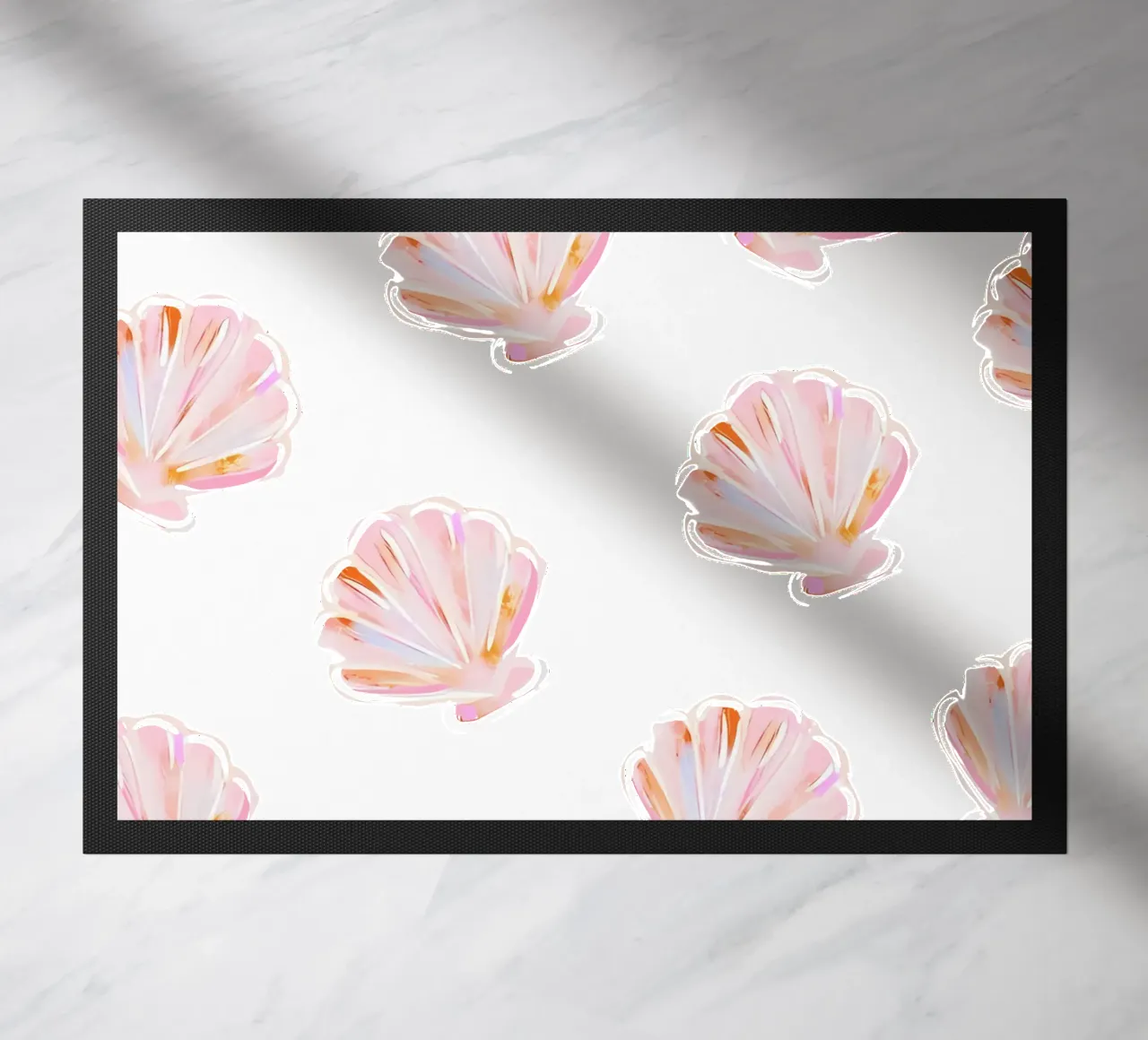 Sea Shell Pattern, Dolce Vita Print, Beach Wall Art doormat by DolceVita