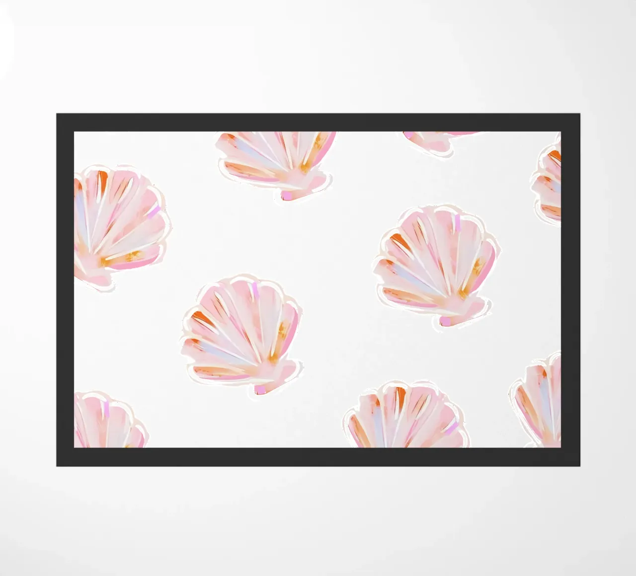 Sea Shell Pattern, Dolce Vita Print, Beach Wall Art doormat by DolceVita