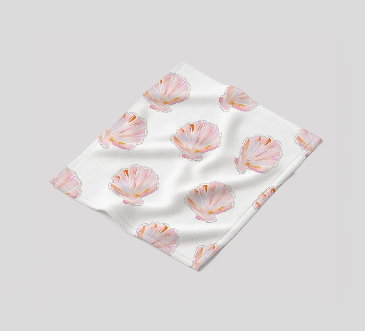 Sea Shell Pattern, Dolce Vita Print, Beach Wall Art fleece blanket by DolceVita