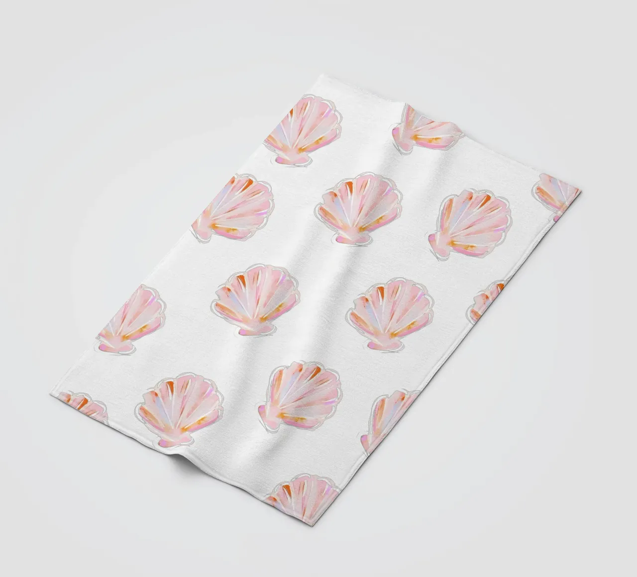 Sea Shell Pattern, Dolce Vita Print, Beach Wall Art fleece blanket by DolceVita
