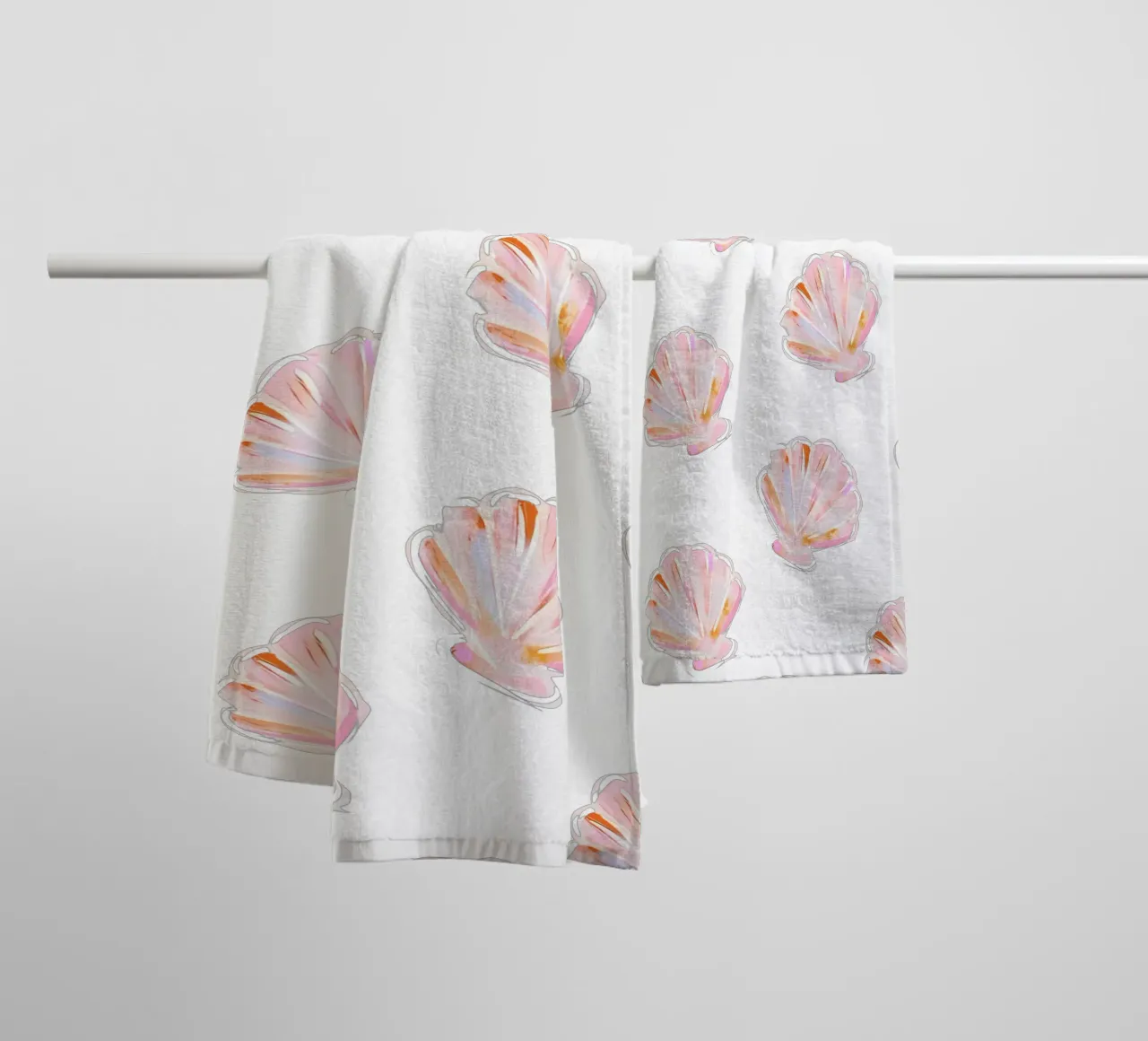 Sea Shell Pattern, Dolce Vita Print, Beach Wall Art towel by DolceVita