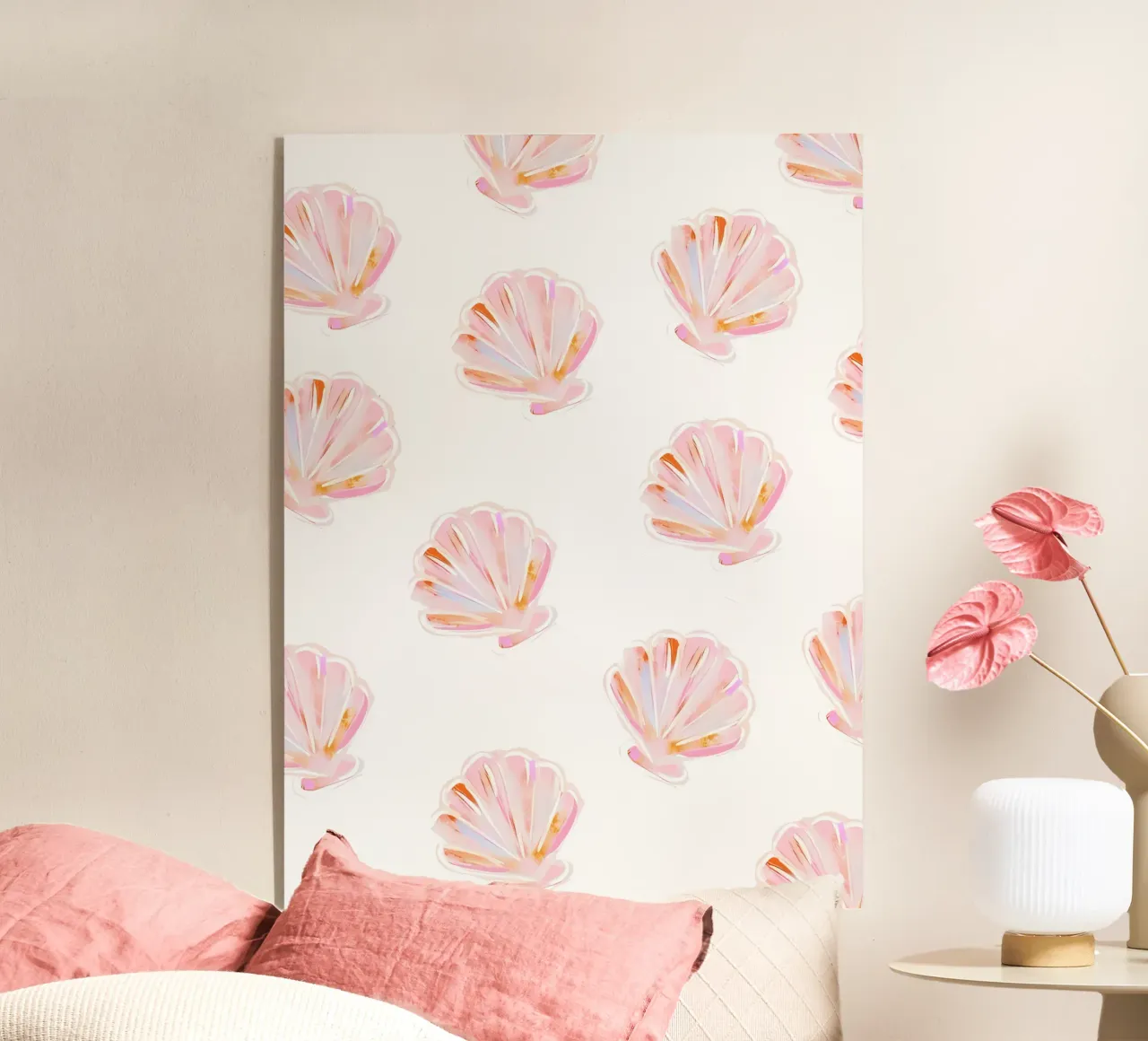 Sea Shell Pattern, Dolce Vita Print, Beach Wall Art acrylic glass by DolceVita