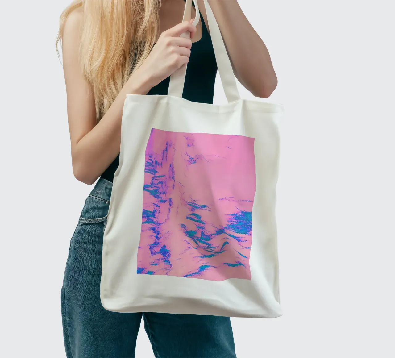 Vedo la bellezza Orchidea cotta borsa in juta da SilverPegasus