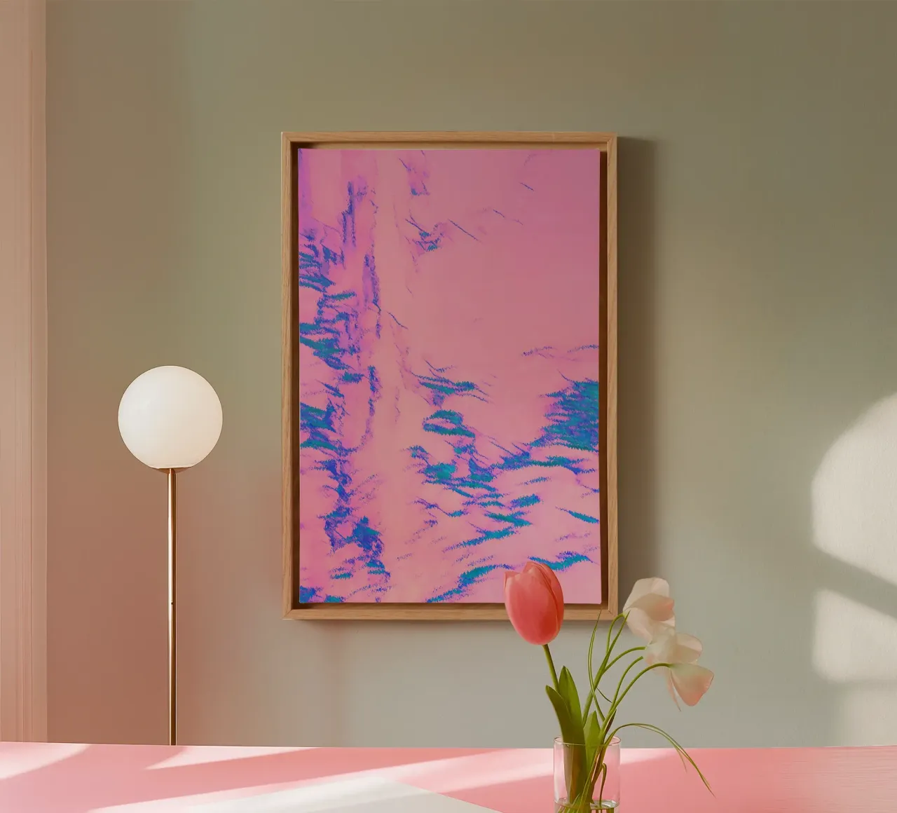 Vedo la bellezza Orchidea cotta tela con Cornice a cassetta da SilverPegasus