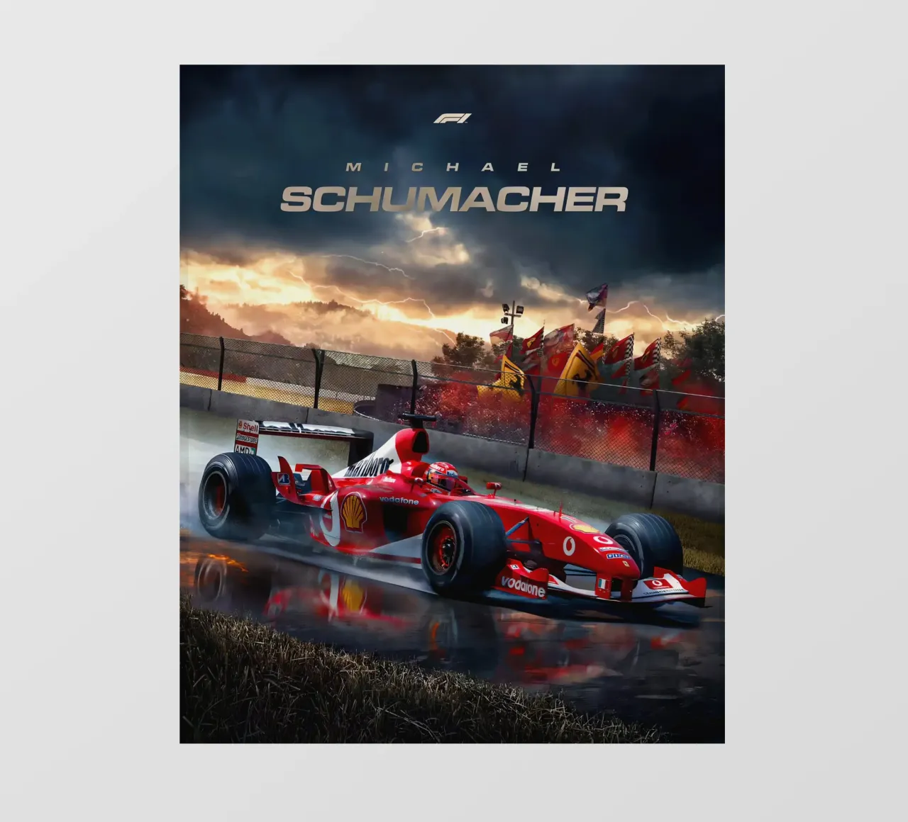 Michael Schumacher bâche pvc de Indah Creative