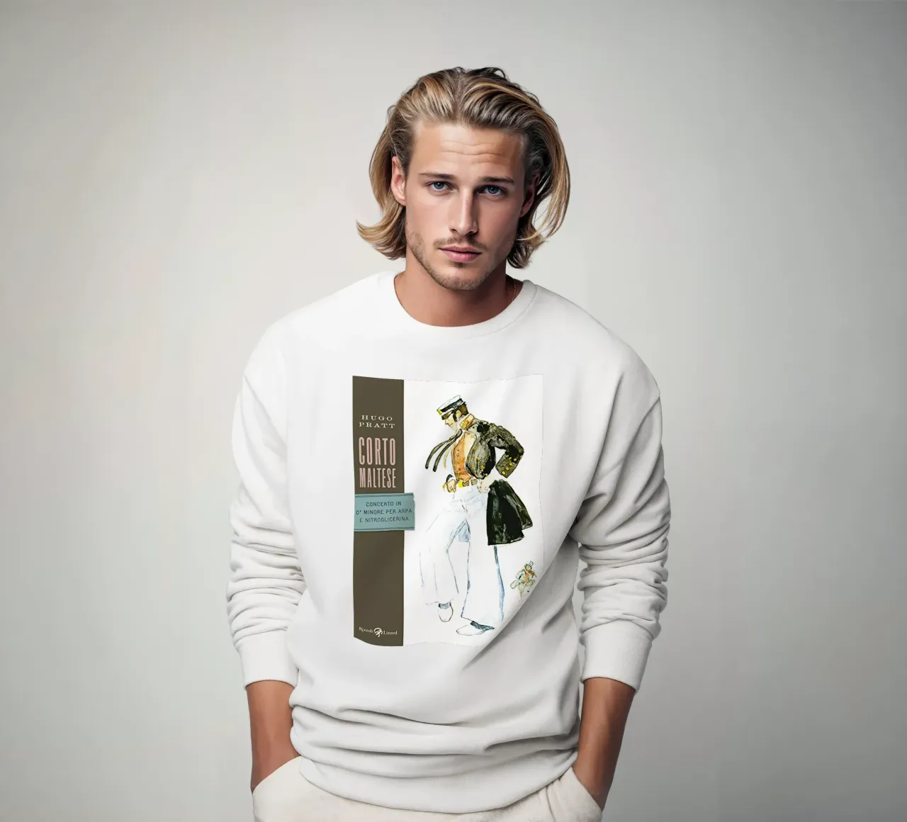 Maltese Hugo Pratt Concerto in o Minore Per Arpa felpa da MIa_Dispath