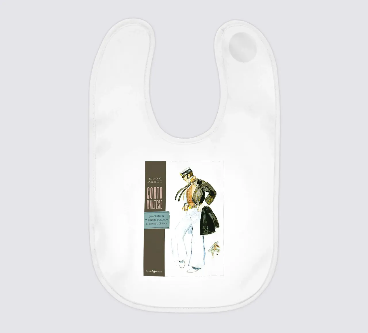 Maltezer Hugo Pratt Concerto in O Voor Harp baby slabbetje van MIa_Dispath