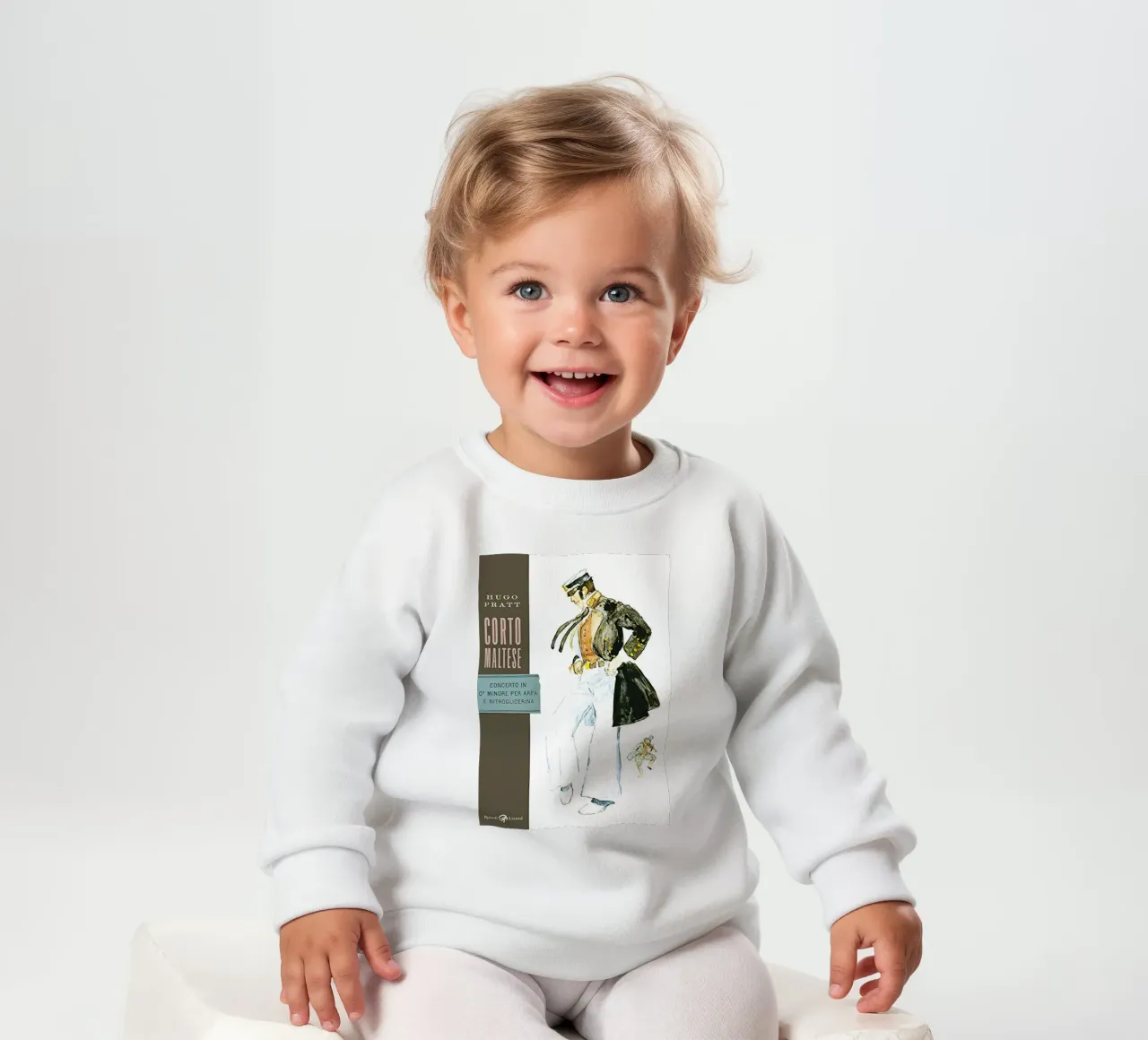 Maltese Hugo Pratt Concerto in o Minore Per Arpa felpa neonato da MIa_Dispath