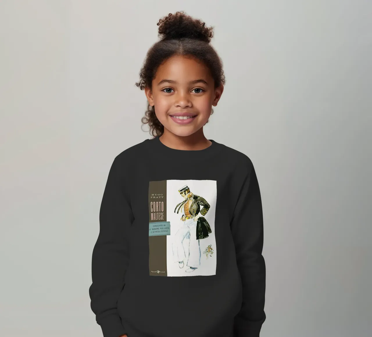 Maltese Hugo Pratt Concerto in o Minore Per Arpa felpa bambino da MIa_Dispath