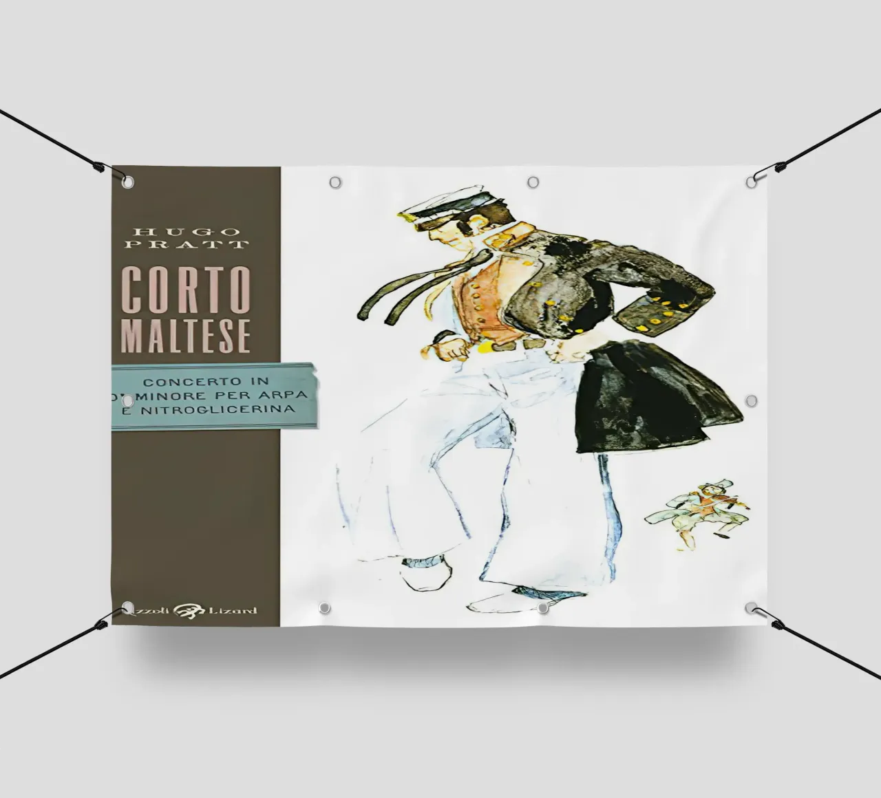Maltese Hugo Pratt Concerto in o Minore Per Arpa telo in pvc da MIa_Dispath