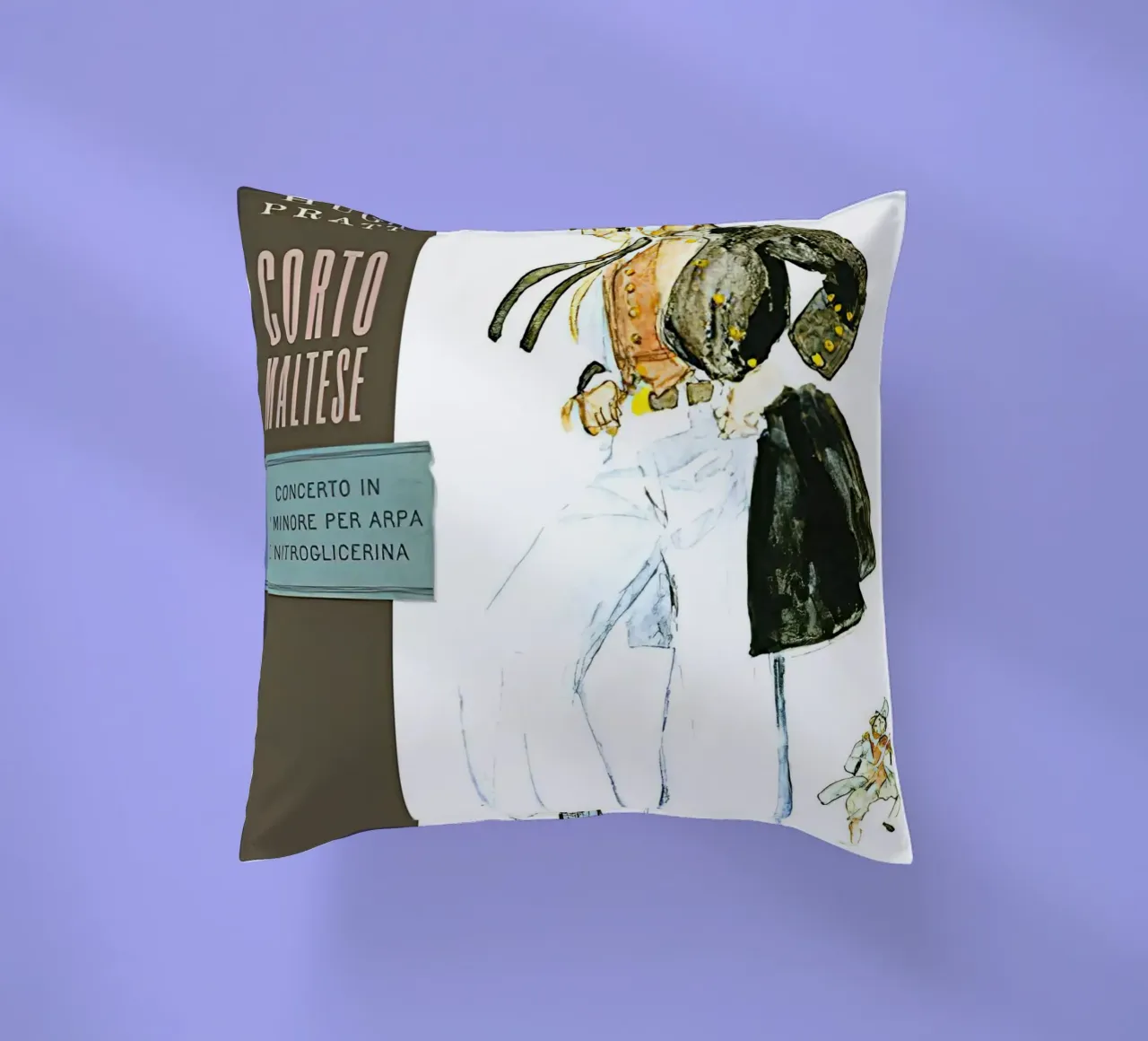 Maltese Hugo Pratt Concerto in o Minore Per Arpa cuscino da MIa_Dispath