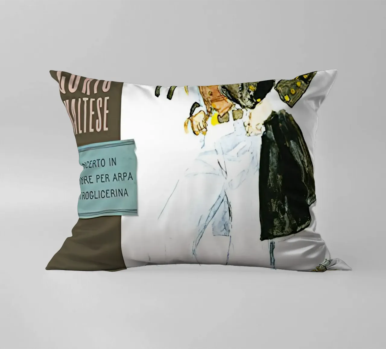 Maltese Hugo Pratt Concerto in o Minore Per Arpa cuscino da MIa_Dispath