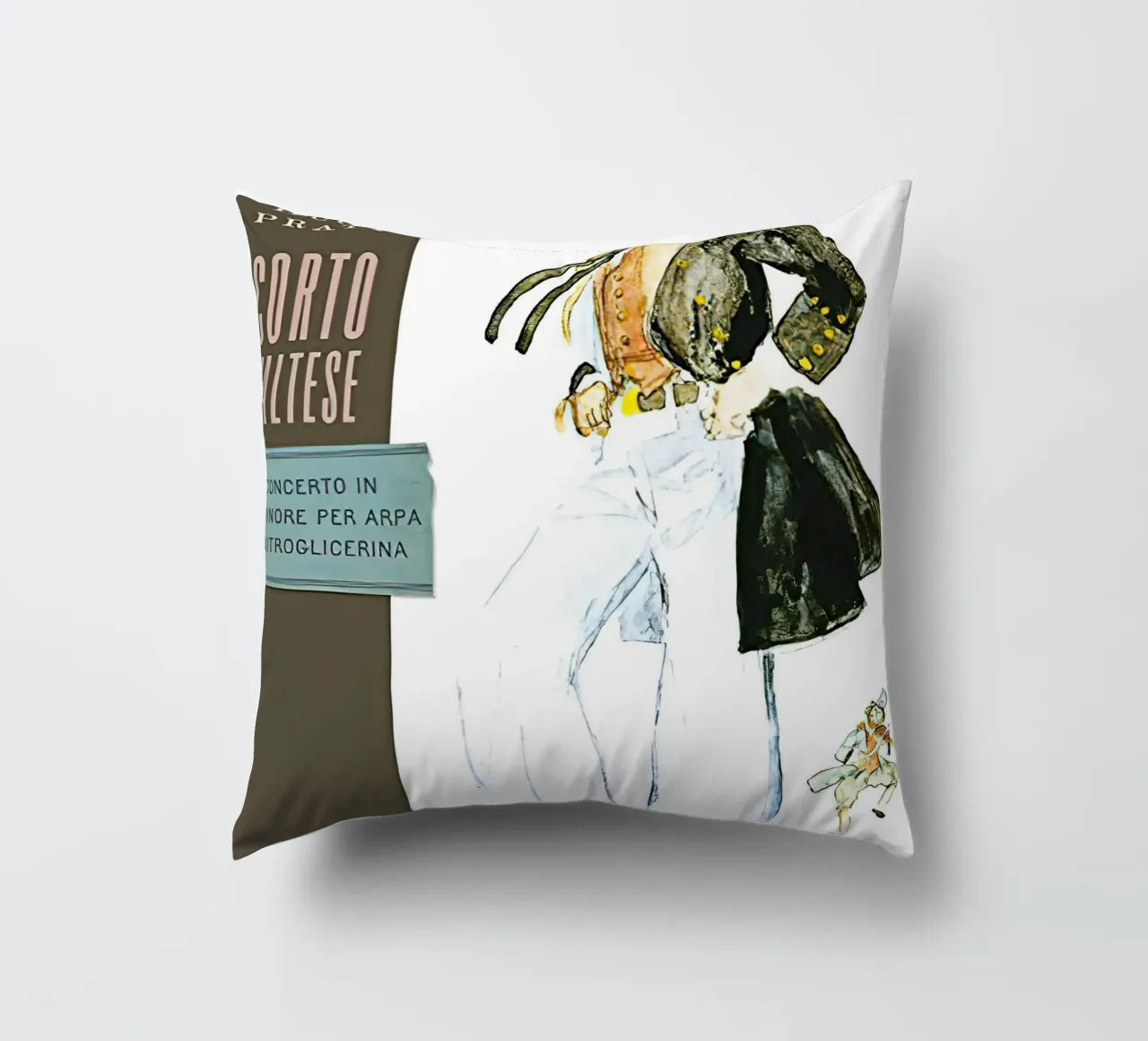 Maltese Hugo Pratt Concerto in o Minore Per Arpa cuscino da MIa_Dispath