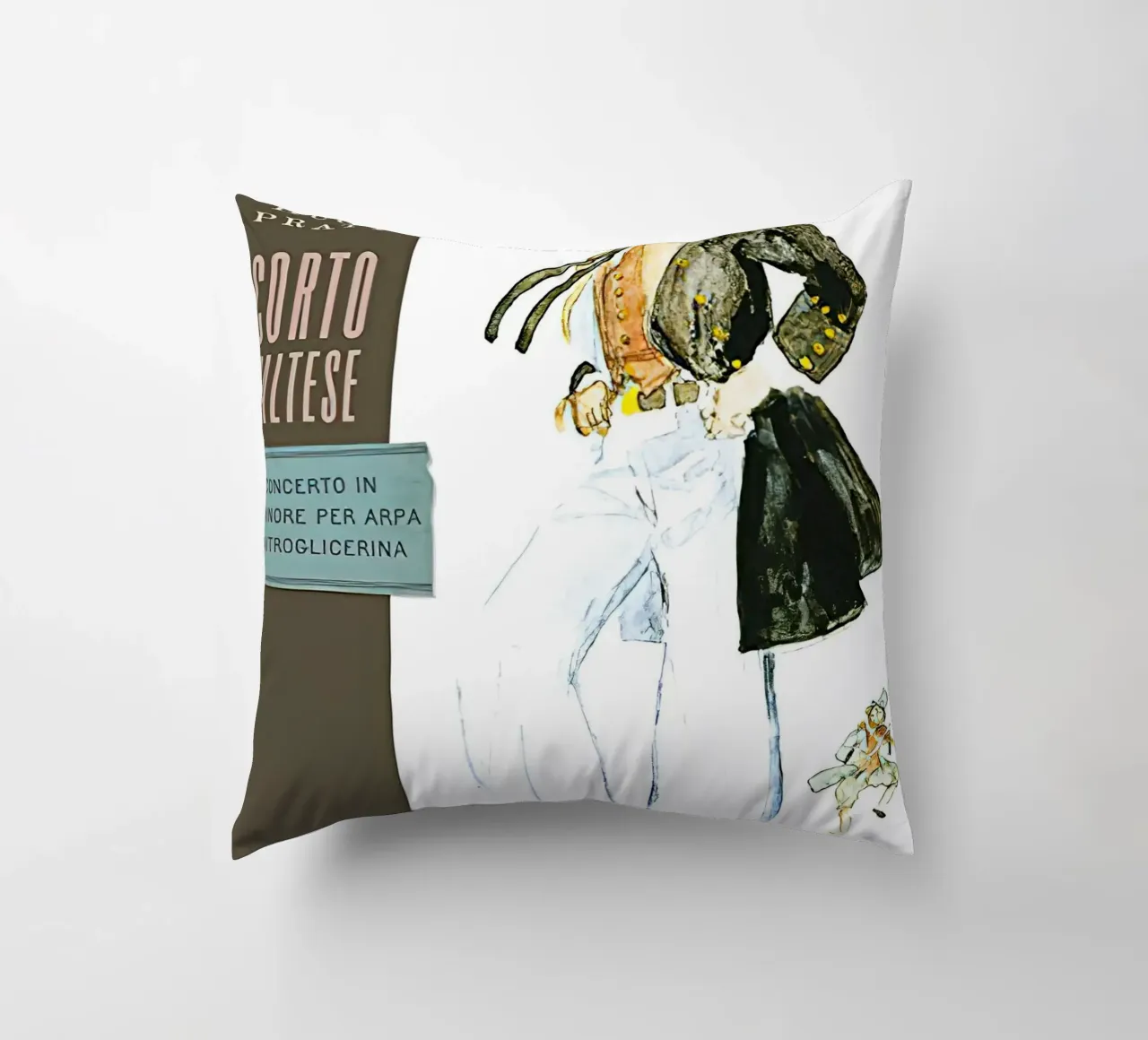 Maltese Hugo Pratt Concerto in o Minore Per Arpa cuscino da MIa_Dispath