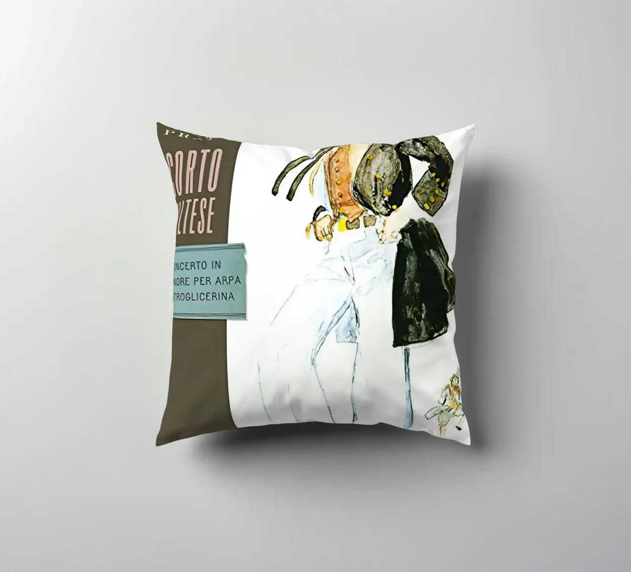 Maltese Hugo Pratt Concerto in o Minore Per Arpa cuscino da MIa_Dispath