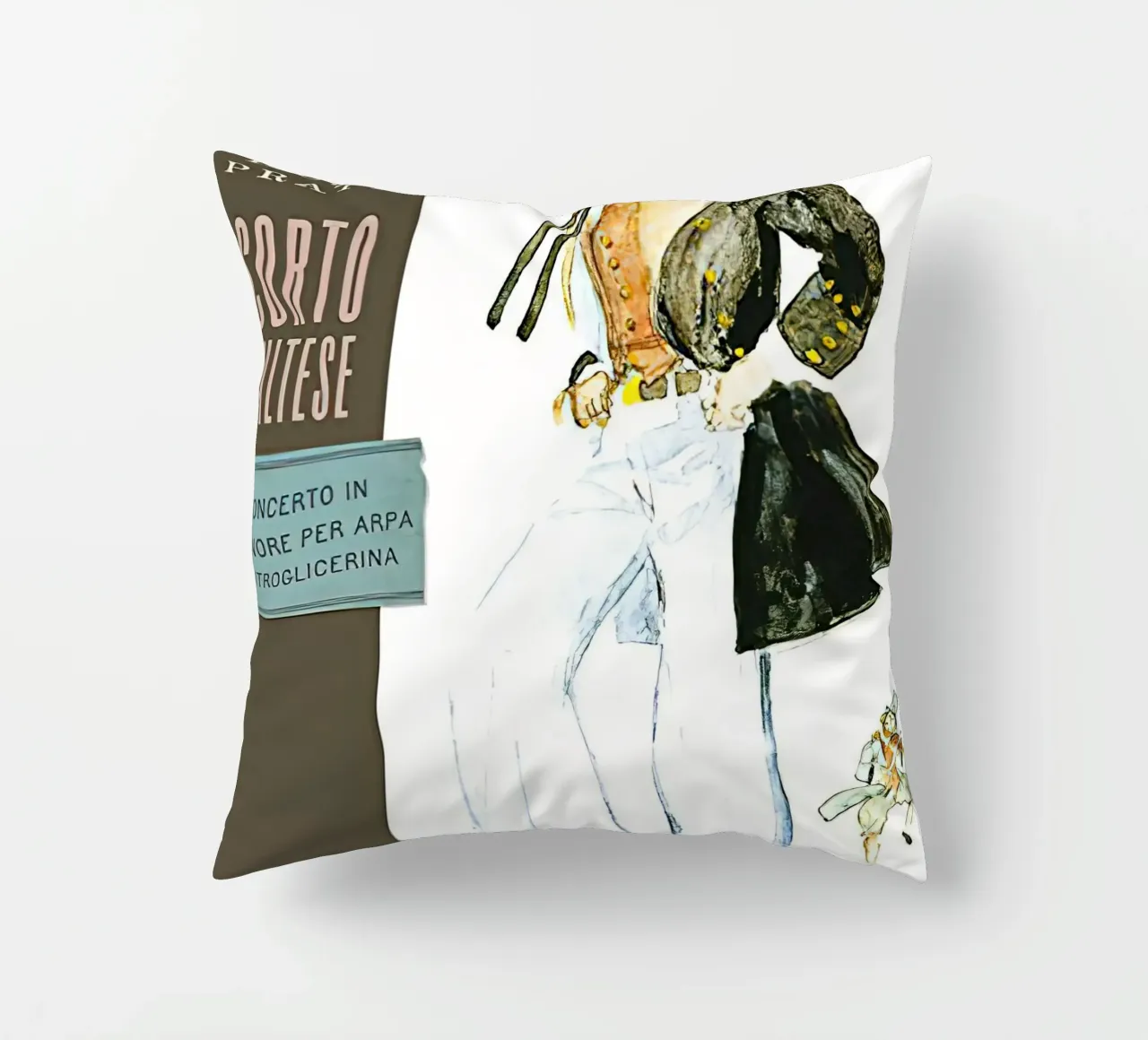 Maltese Hugo Pratt Concerto in o Minore Per Arpa cuscino da MIa_Dispath