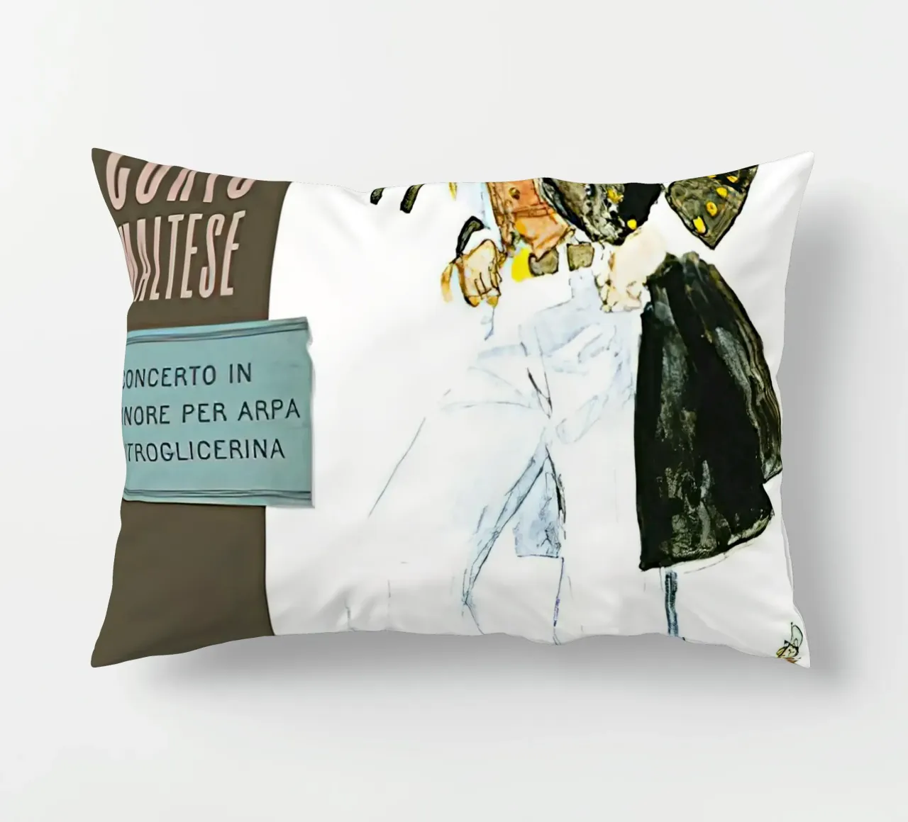 Maltese Hugo Pratt Concerto in o Minore Per Arpa cuscino da MIa_Dispath