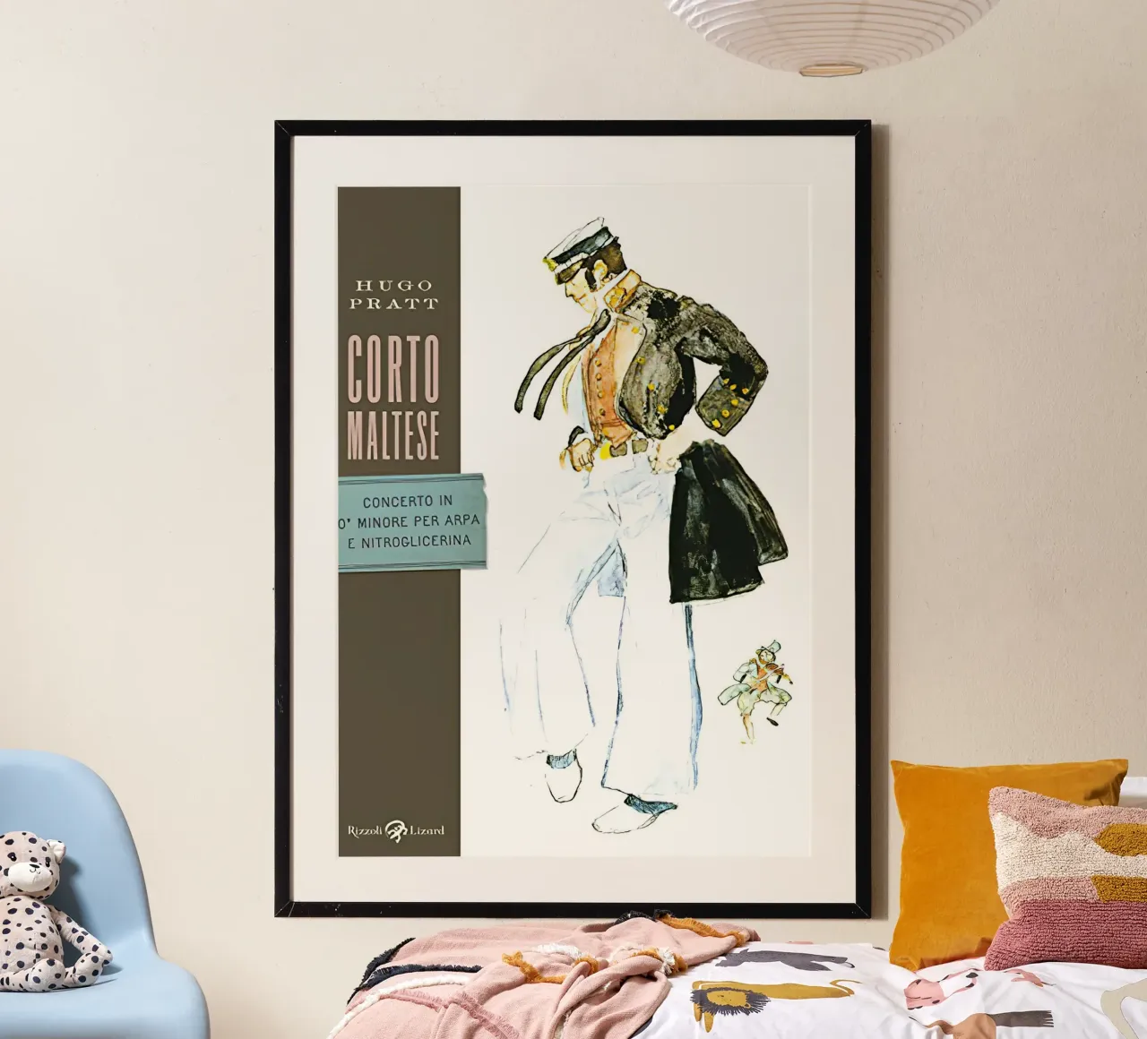 Maltese Hugo Pratt Concerto en O mineur pour harpe poster de MIa_Dispath